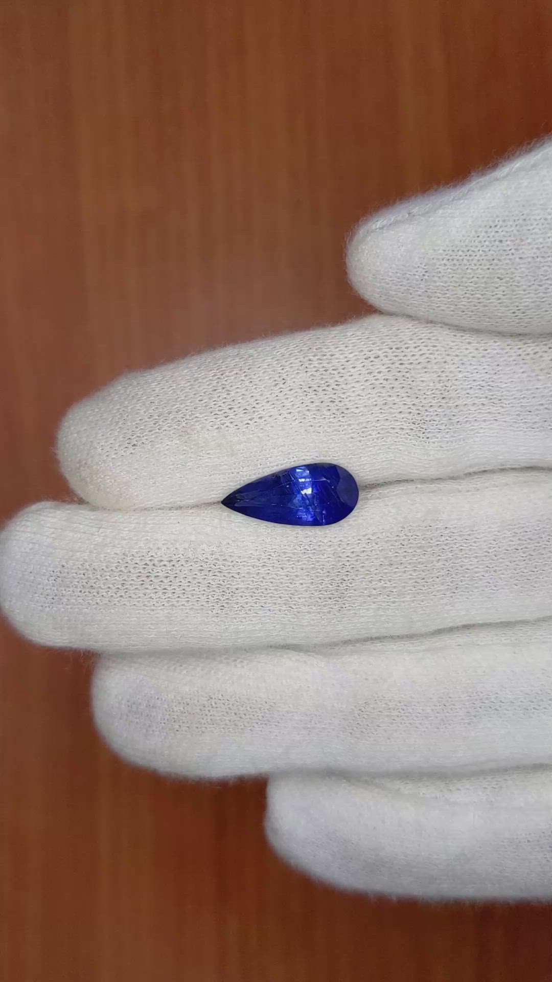 3.00 Ct. Blue Sapphire from Ceylon (Sri Lanka) Size Video