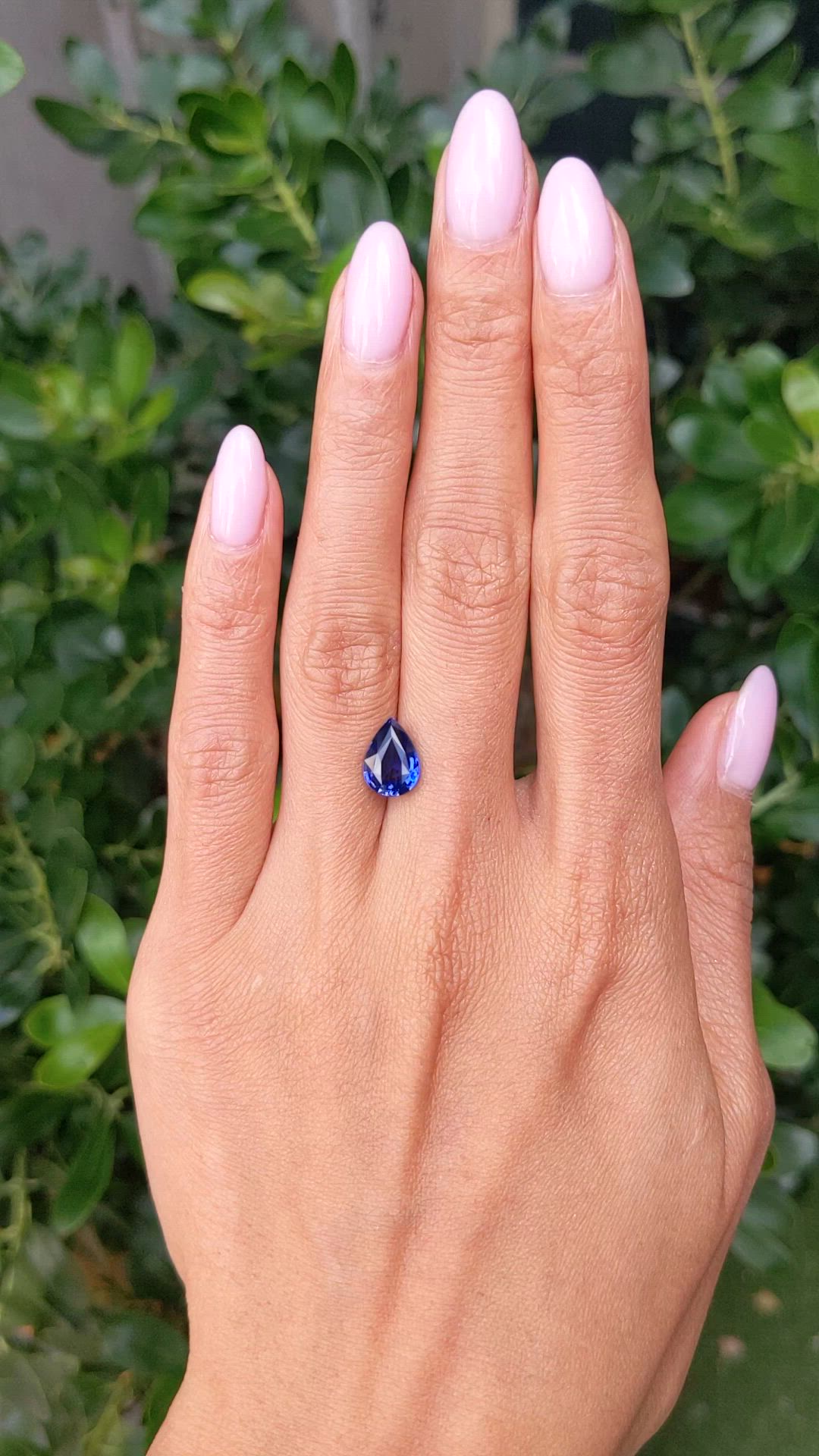 2.59 Ct. Blue Sapphire from Ceylon (Sri Lanka) Size Video