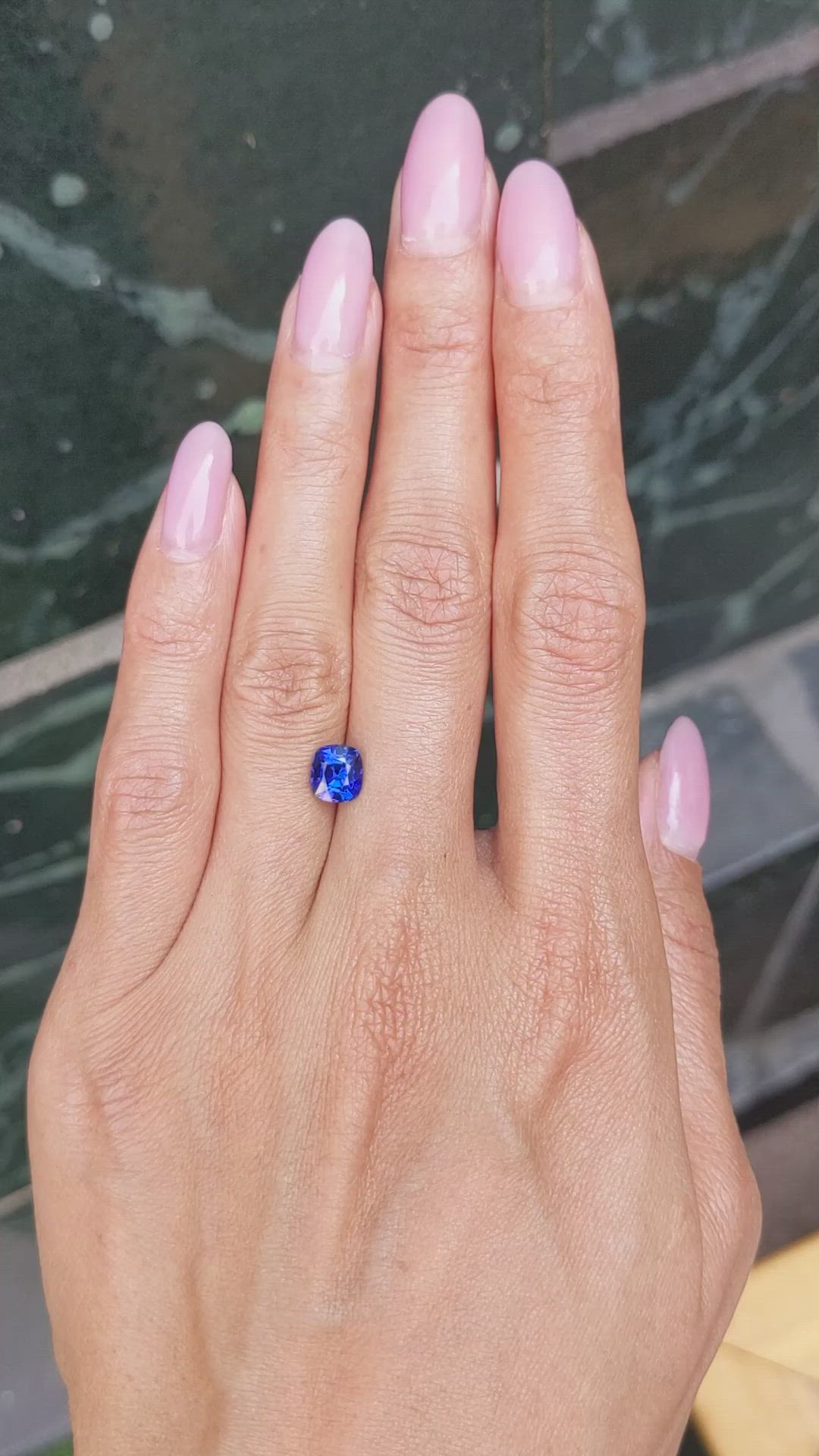 1.50 Ct. Blue Sapphire from Ceylon (Sri Lanka) Size Video