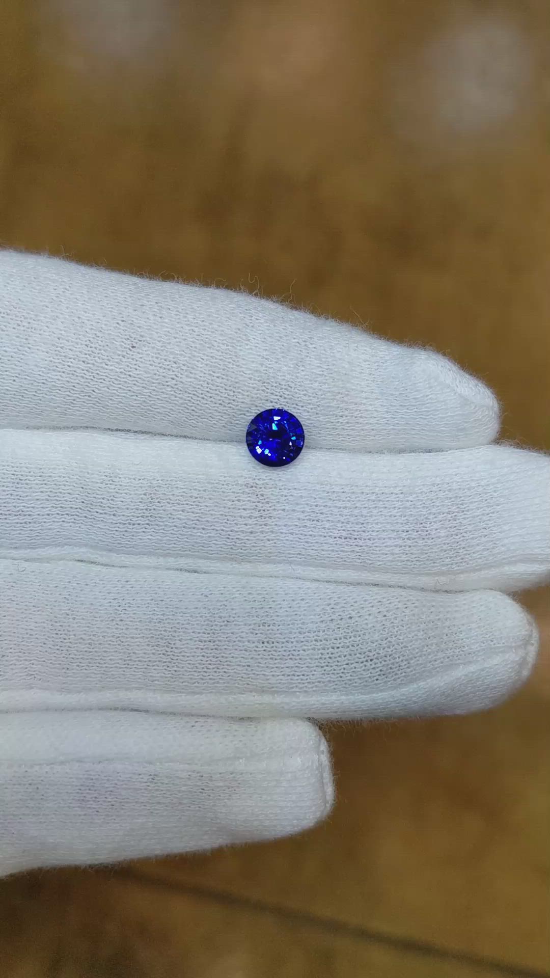 1.12 Ct. Blue Sapphire from Ceylon (Sri Lanka) Size Video