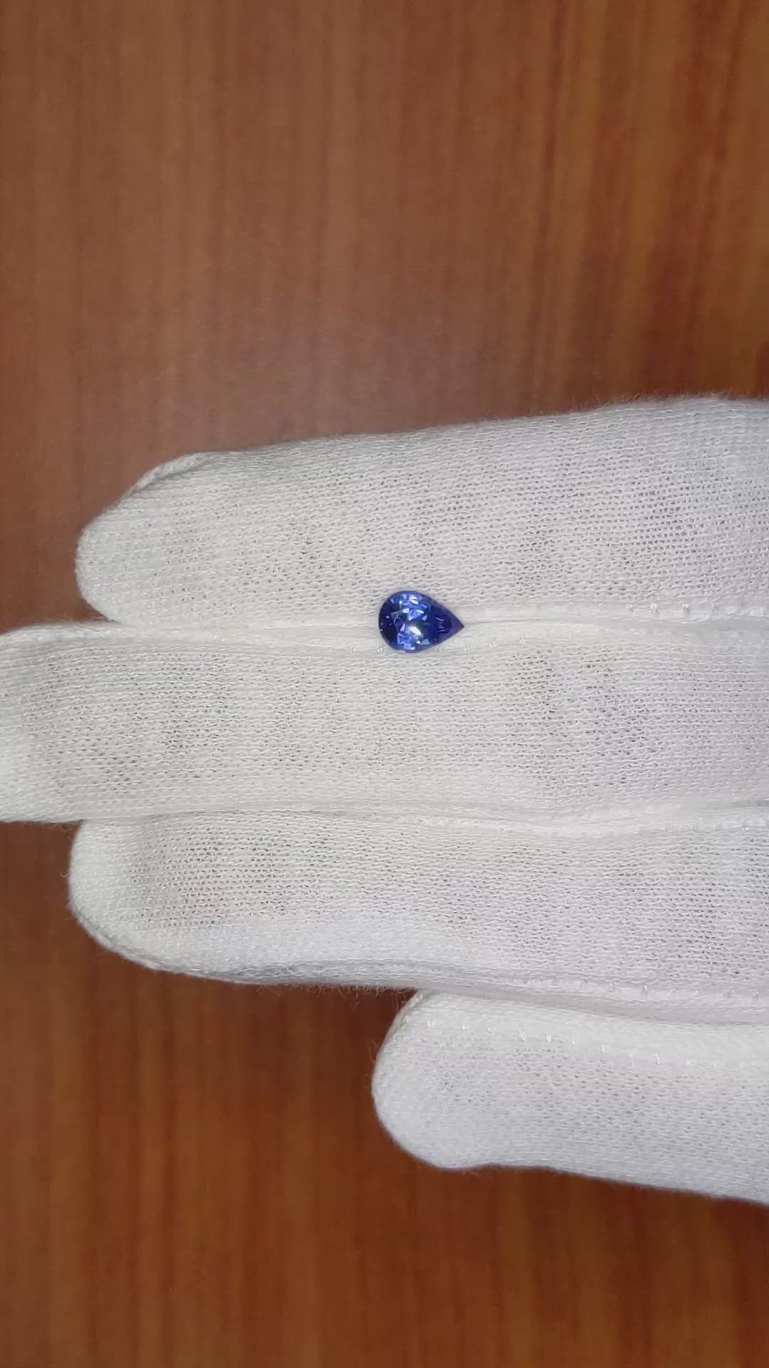 0.69 Ct. Blue Sapphire from Ceylon (Sri Lanka) Size Video