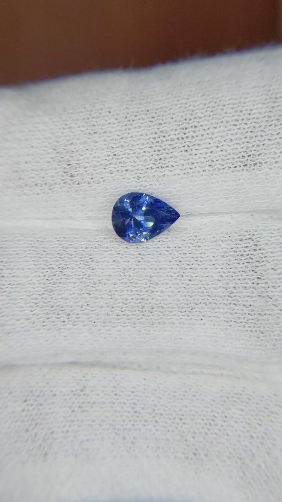 0.74 Ct. Blue Sapphire from Ceylon (Sri Lanka) Size Video
