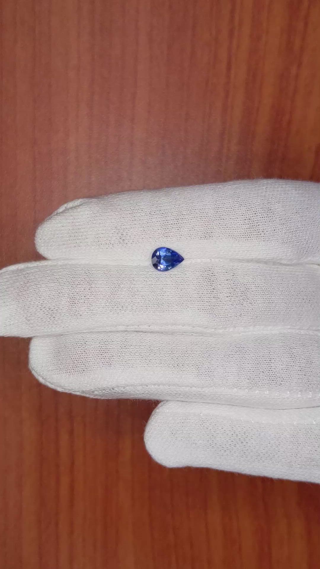 0.74 Ct. Blue Sapphire from Ceylon (Sri Lanka) Size Video