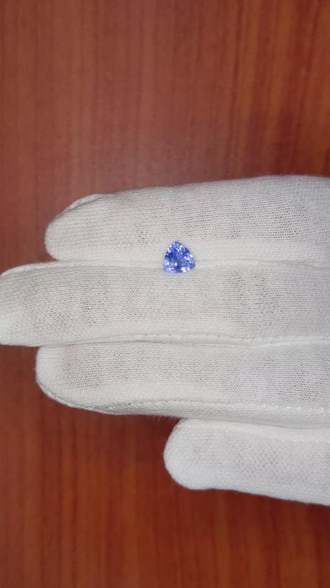 0.92 Ct. Blue Sapphire from Ceylon (Sri Lanka) Size Video