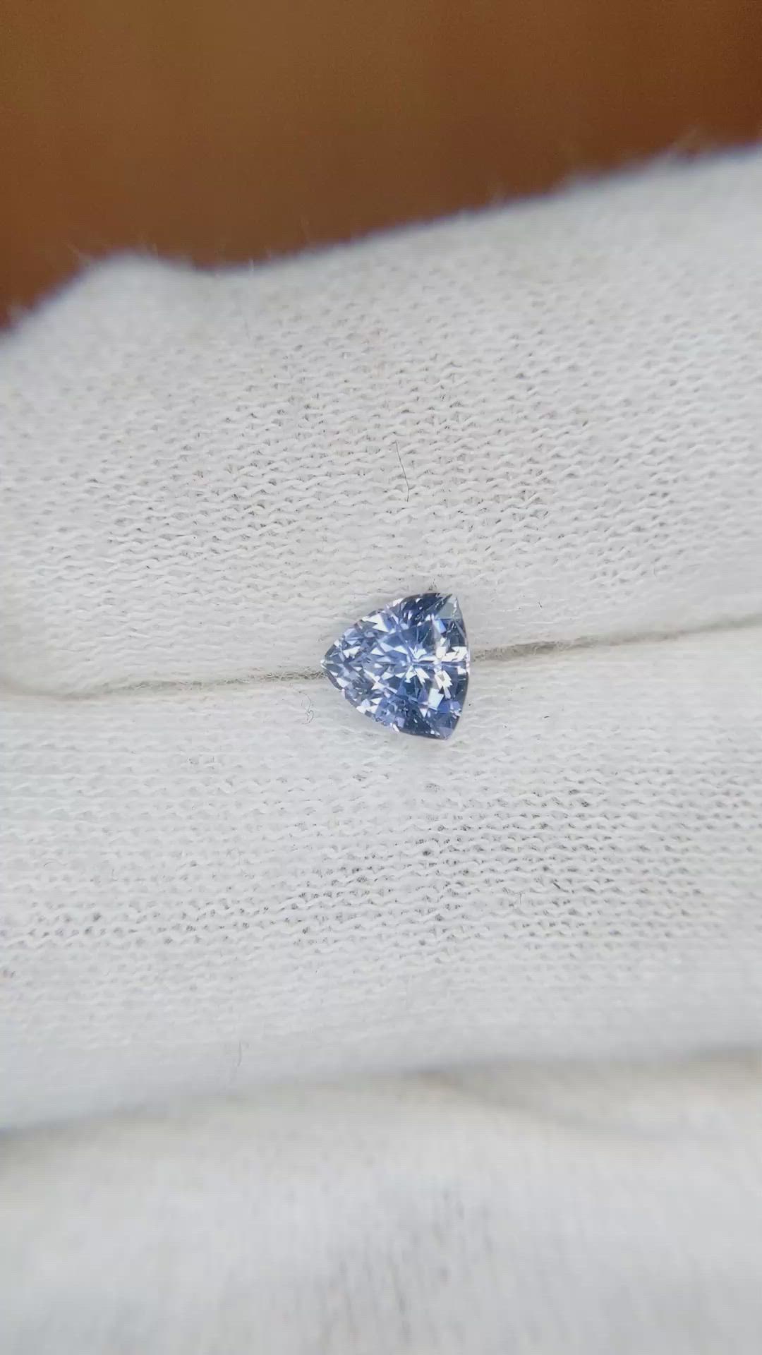 0.73 Ct. Blue Sapphire from Ceylon (Sri Lanka) Size Video