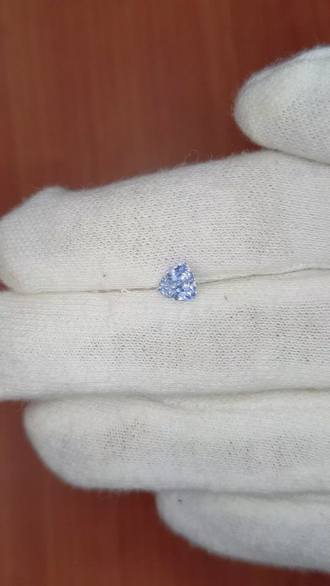 0.73 Ct. Blue Sapphire from Ceylon (Sri Lanka) Size Video