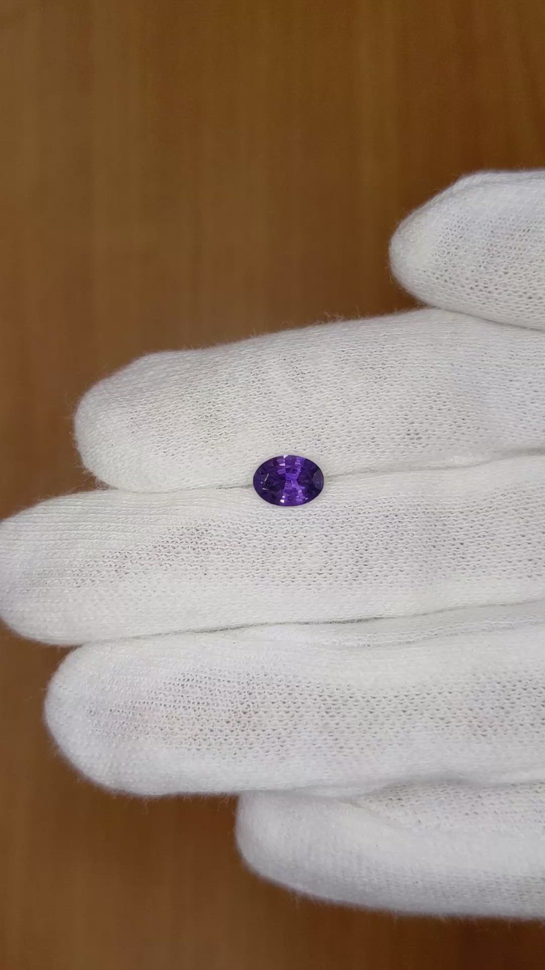 0.83 Ct. Color Change Sapphire from Ceylon (Sri Lanka) Size Video