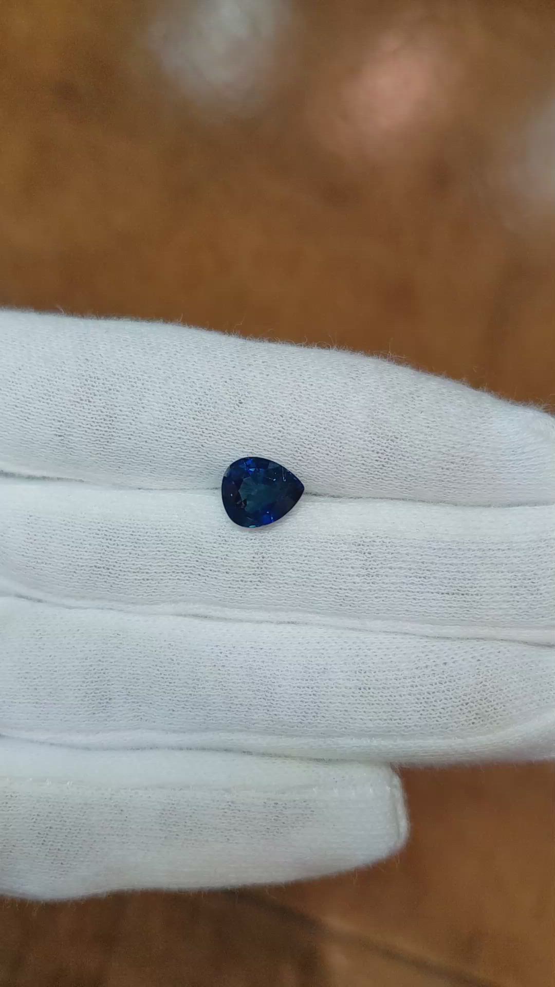 2.44 Ct. Blue Sapphire from Ceylon (Sri Lanka) Size Video