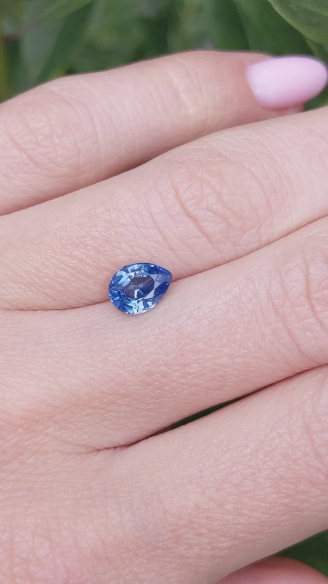 1.12 Ct. Blue Sapphire from Ethiopia Size Video