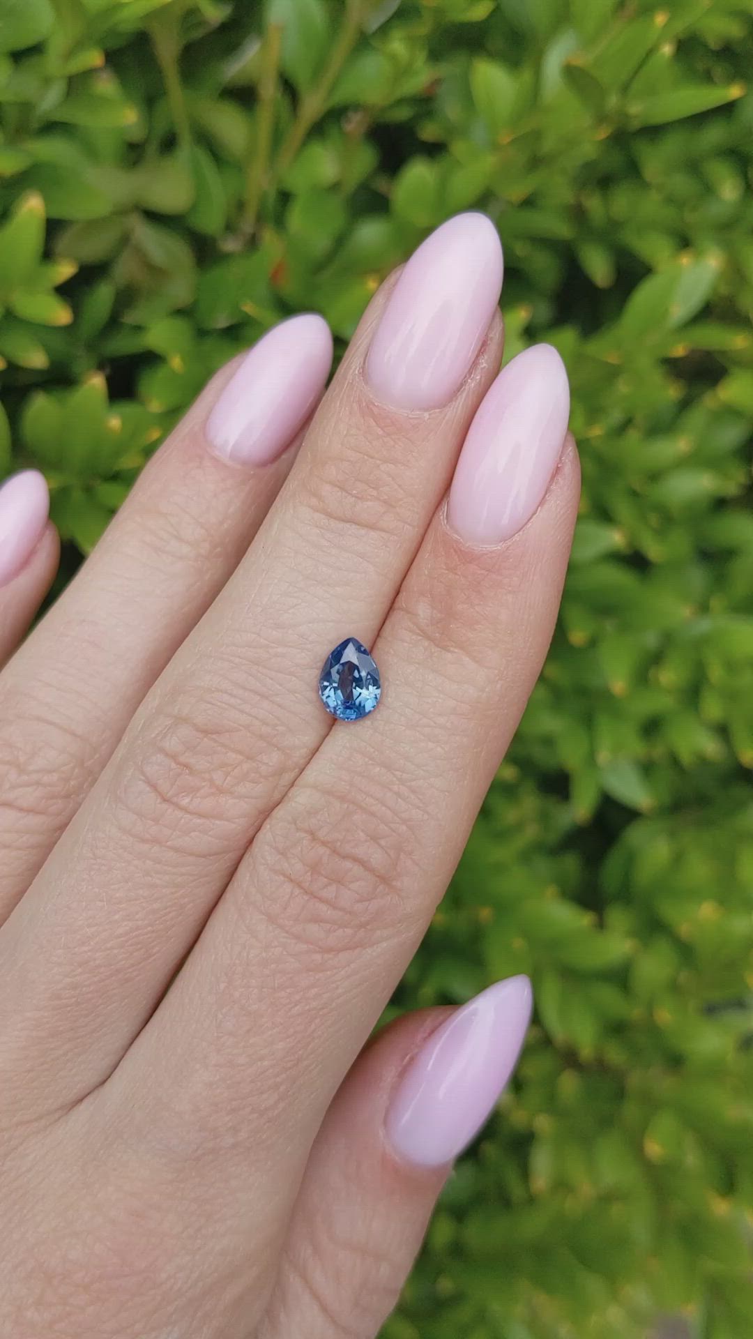 1.12 Ct. Blue Sapphire from Ethiopia Size Video