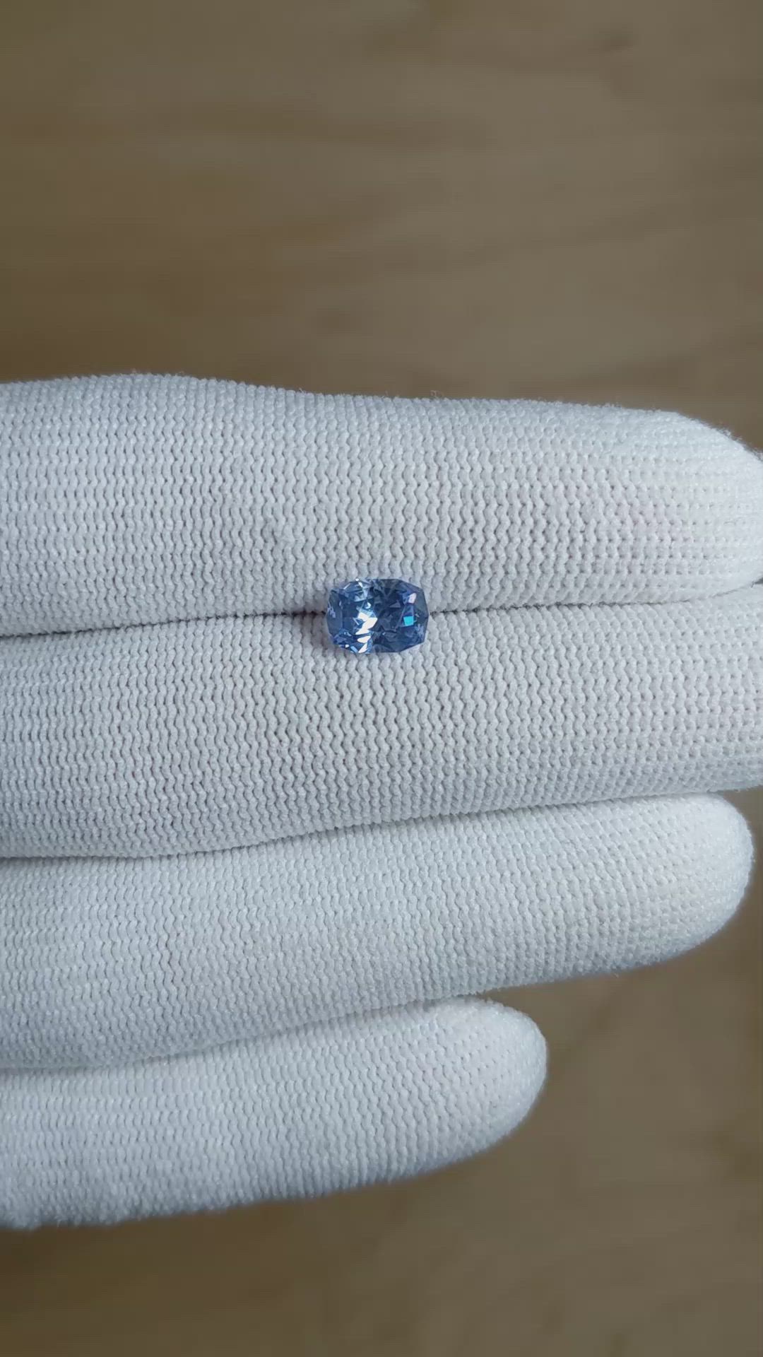 1.33 Ct. Blue Sapphire from Madagascar Size Video