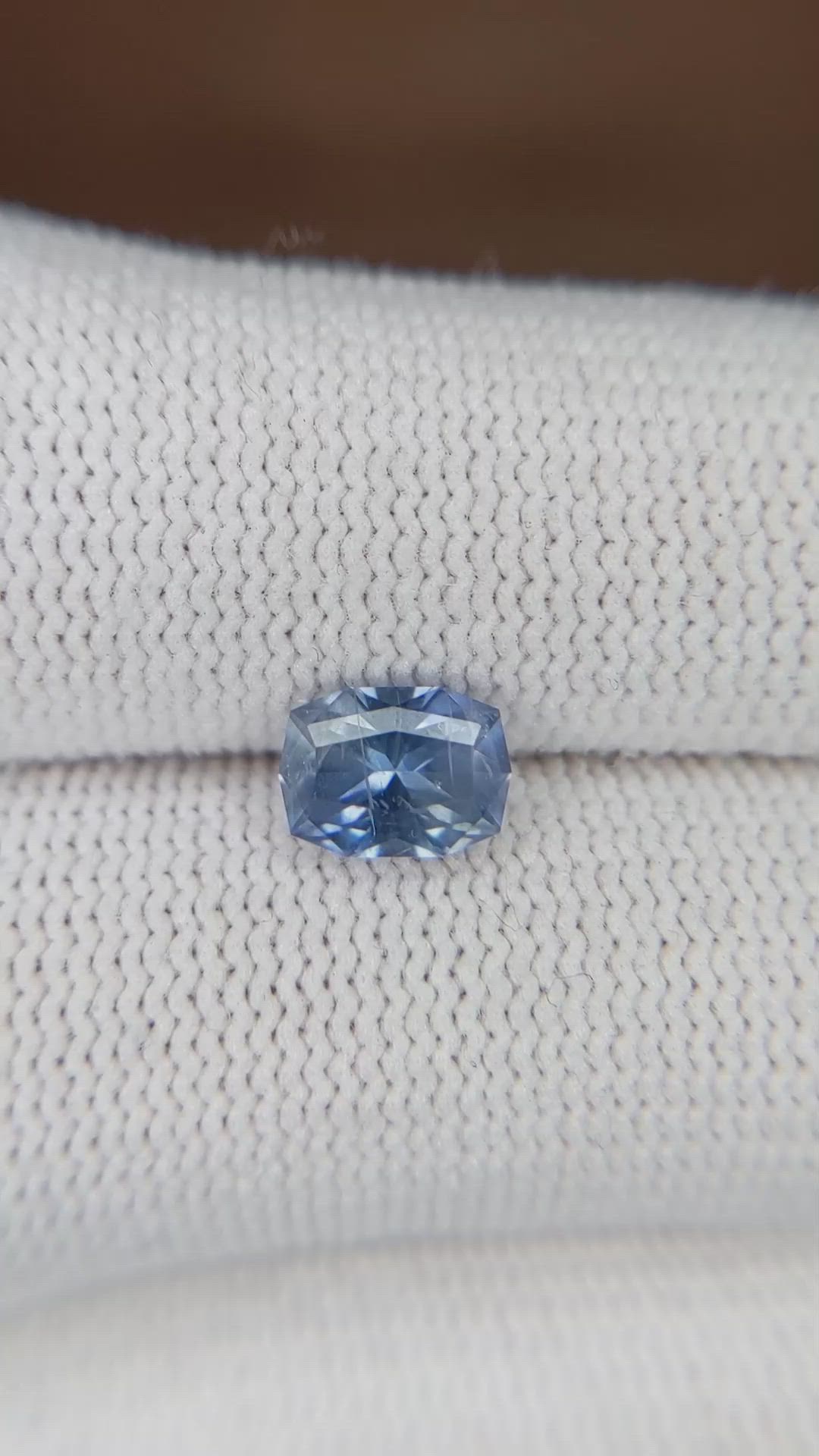 1.30 Ct. Blue Sapphire from Madagascar Size Video