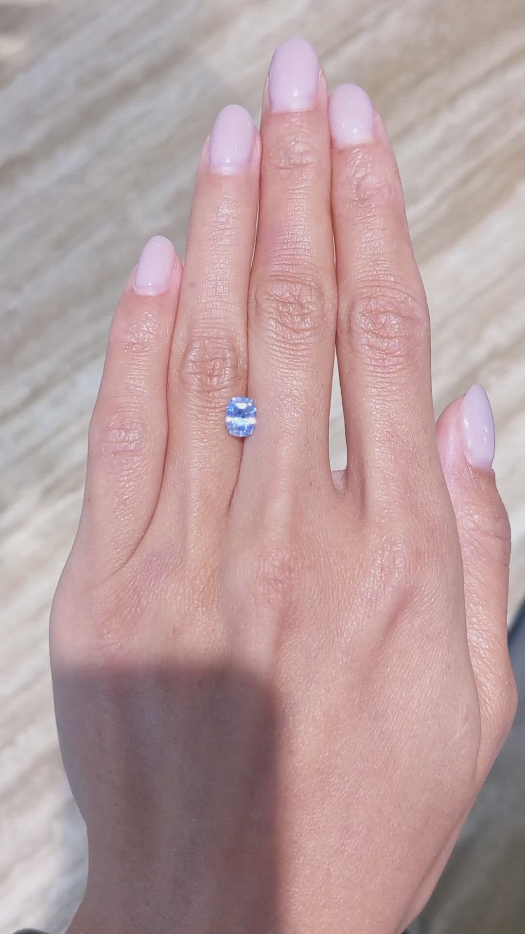 1.30 Ct. Blue Sapphire from Madagascar Size Video