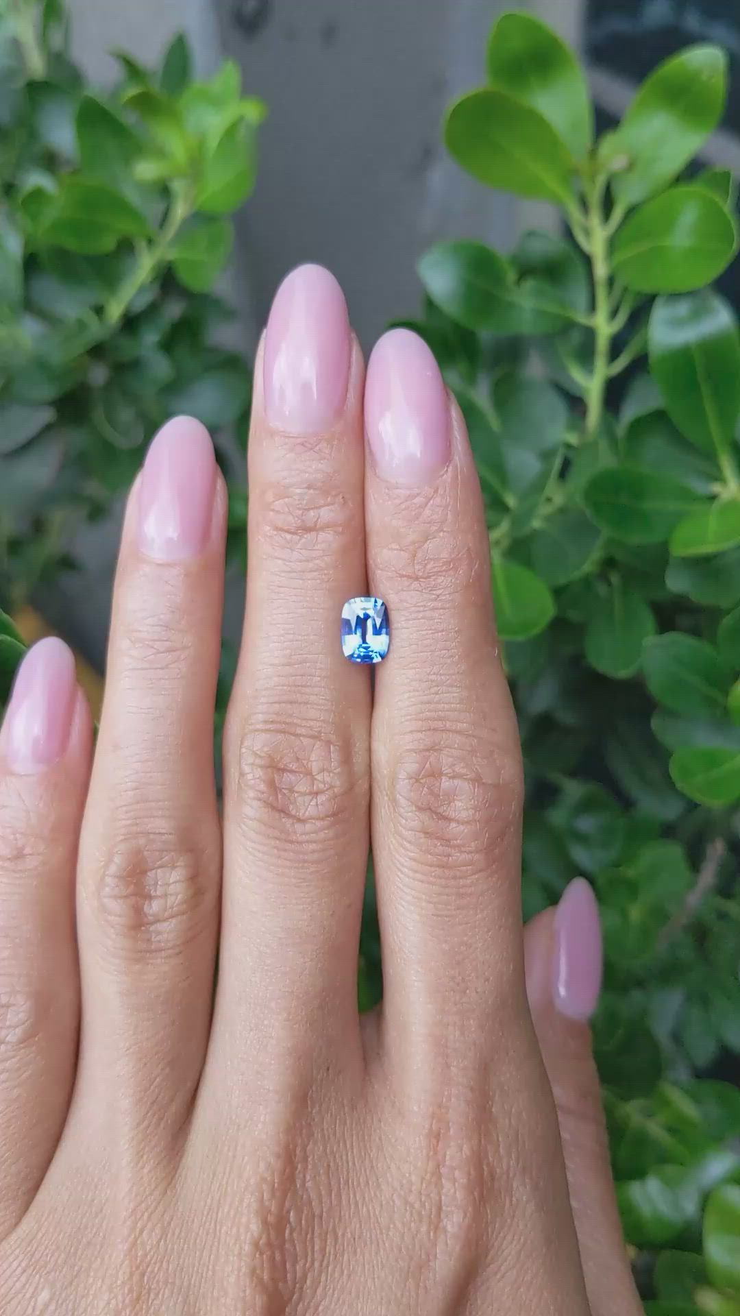 1.15 Ct. Blue Sapphire from Ceylon (Sri Lanka) Size Video