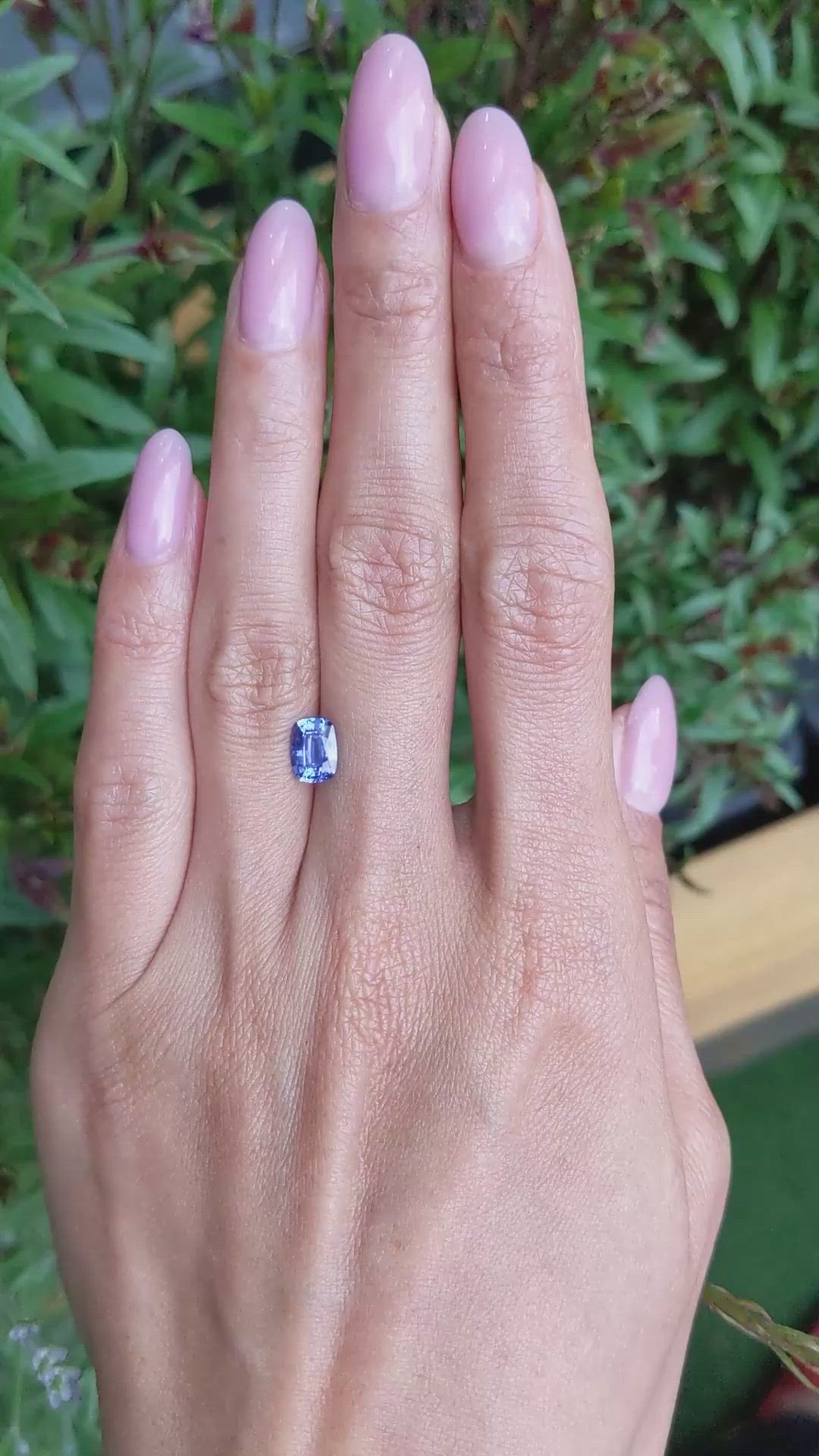1.15 Ct. Blue Sapphire from Ceylon (Sri Lanka) Size Video