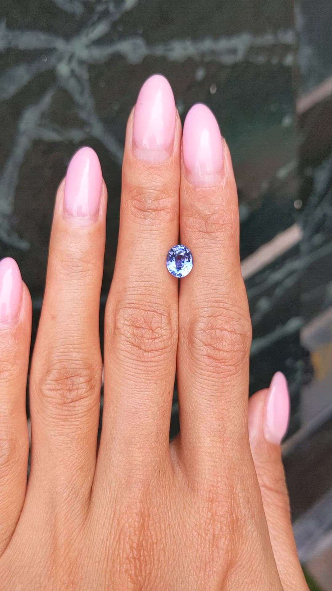 1.58 Ct. Blue Sapphire from Ceylon (Sri Lanka) Size Video