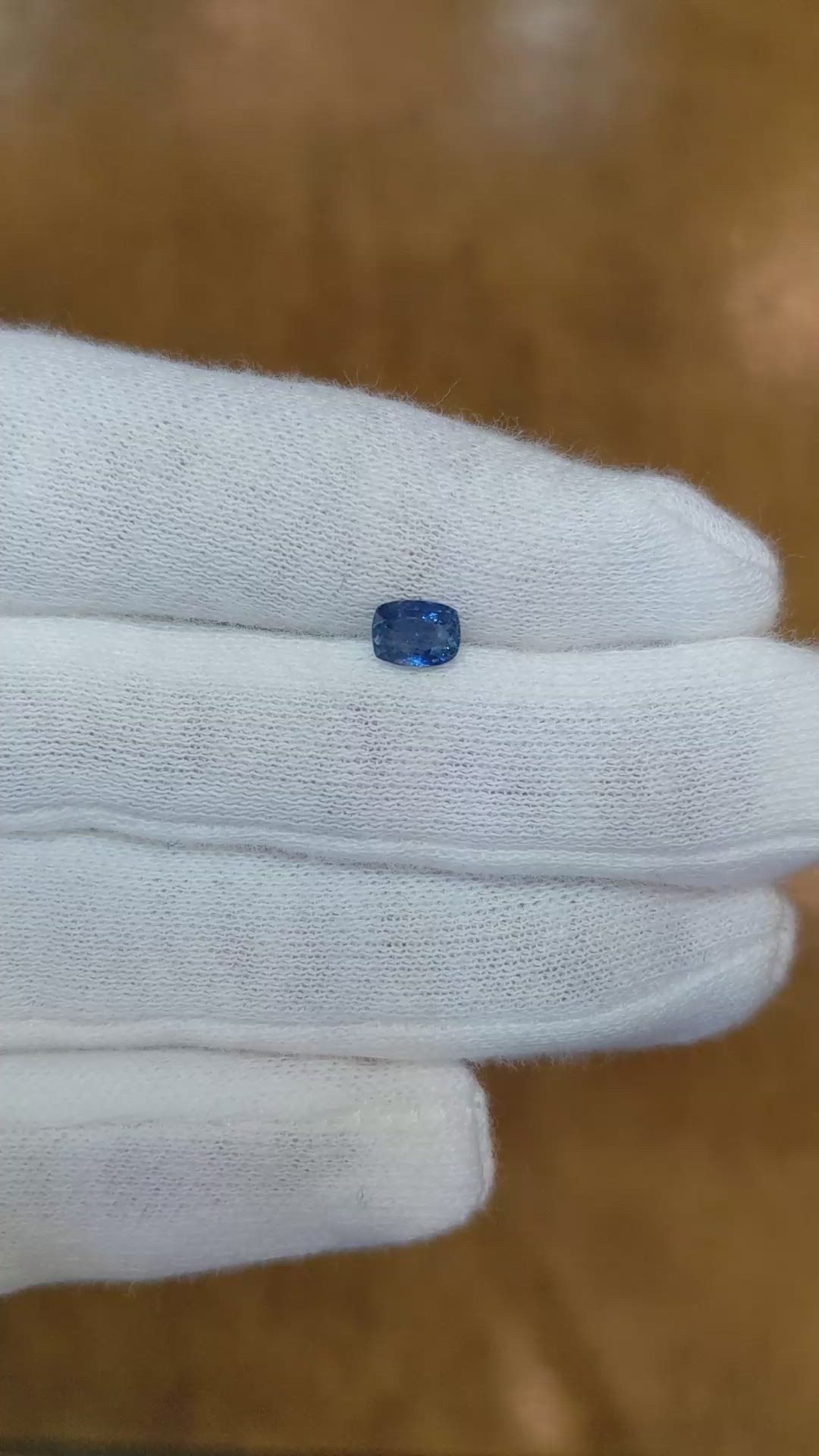 0.61 Ct. Blue Sapphire from Burma (Myanmar) Size Video