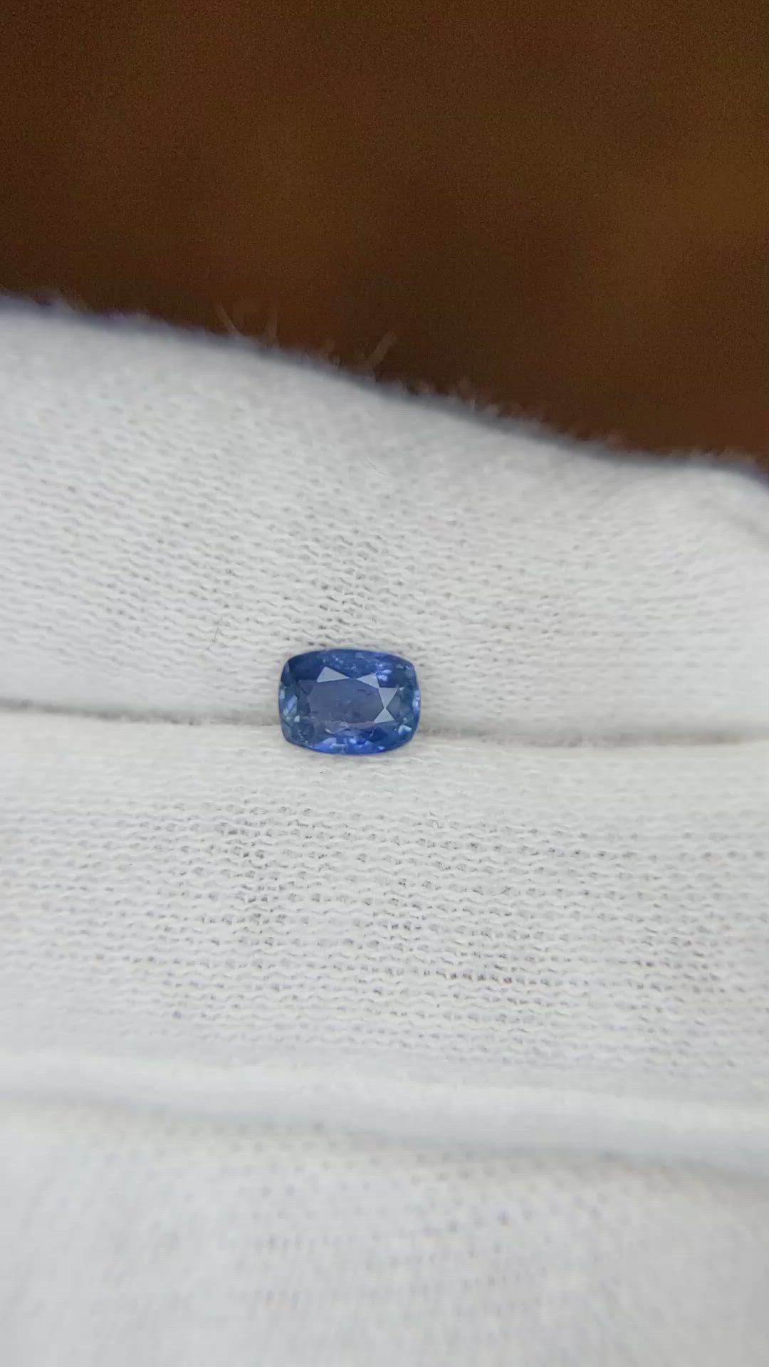 0.61 Ct. Blue Sapphire from Burma (Myanmar) Size Video
