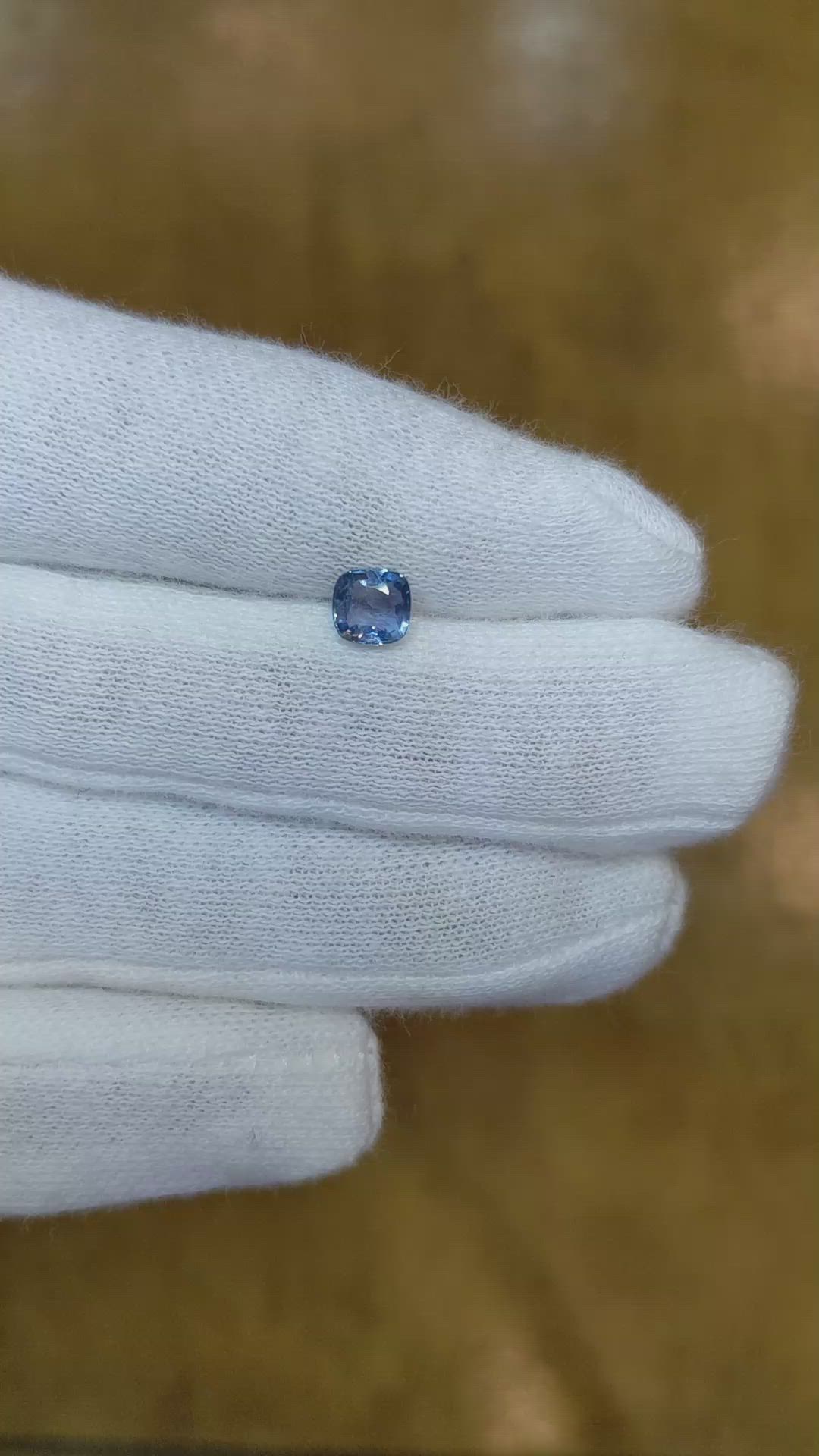0.64 Ct. Blue Sapphire from Burma (Myanmar) Size Video