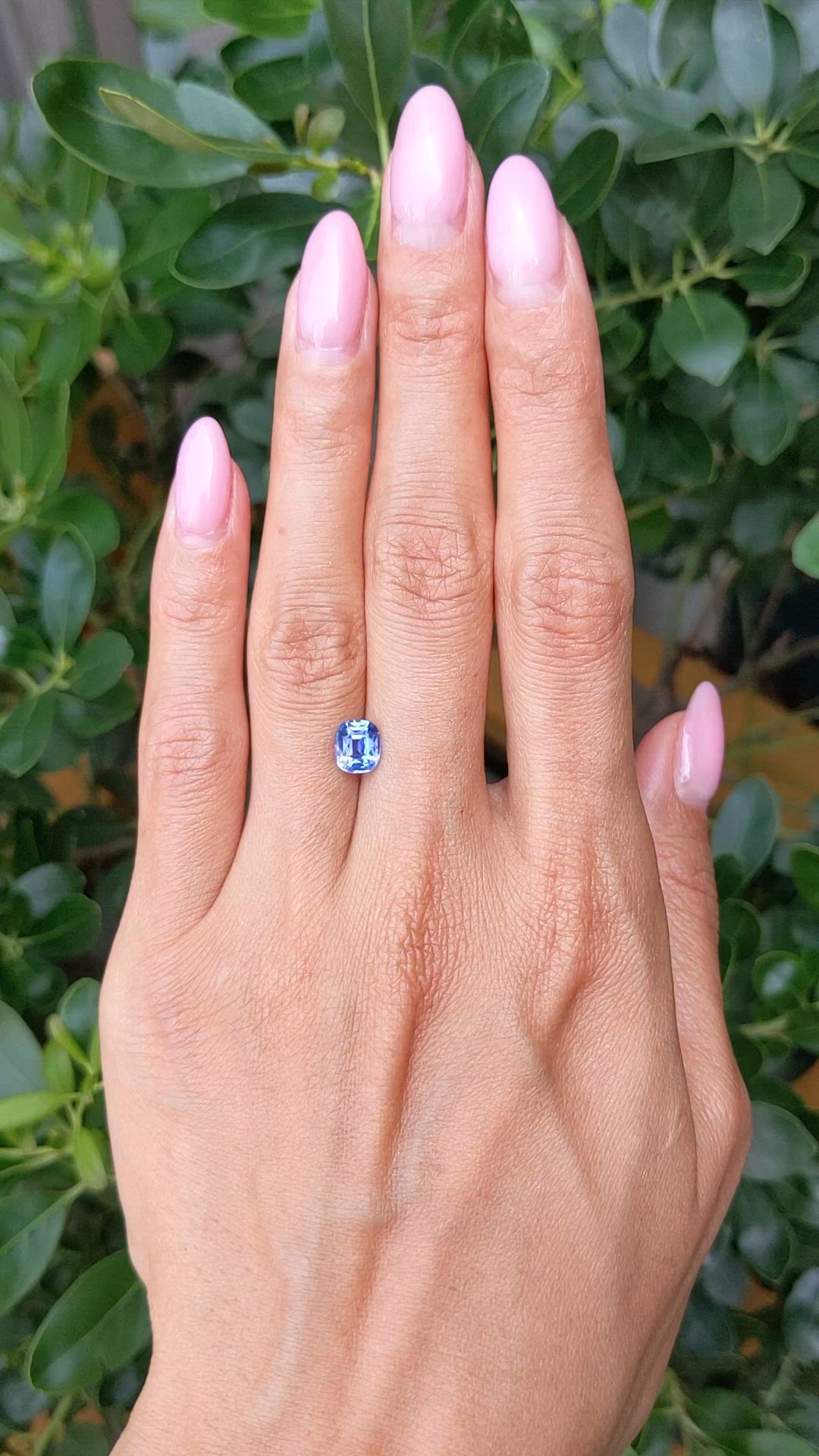 1.40 Ct. Blue Sapphire from Ceylon (Sri Lanka) Size Video
