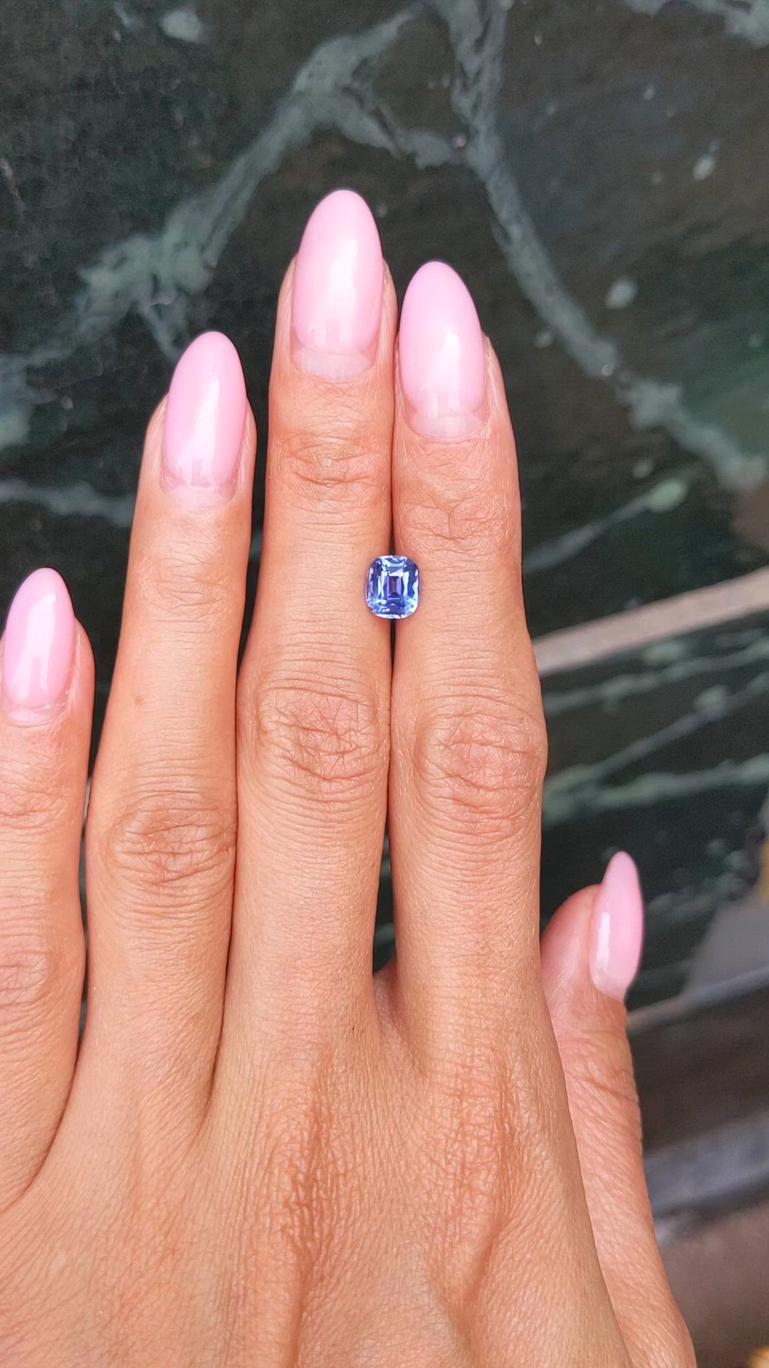 1.40 Ct. Blue Sapphire from Ceylon (Sri Lanka) Size Video