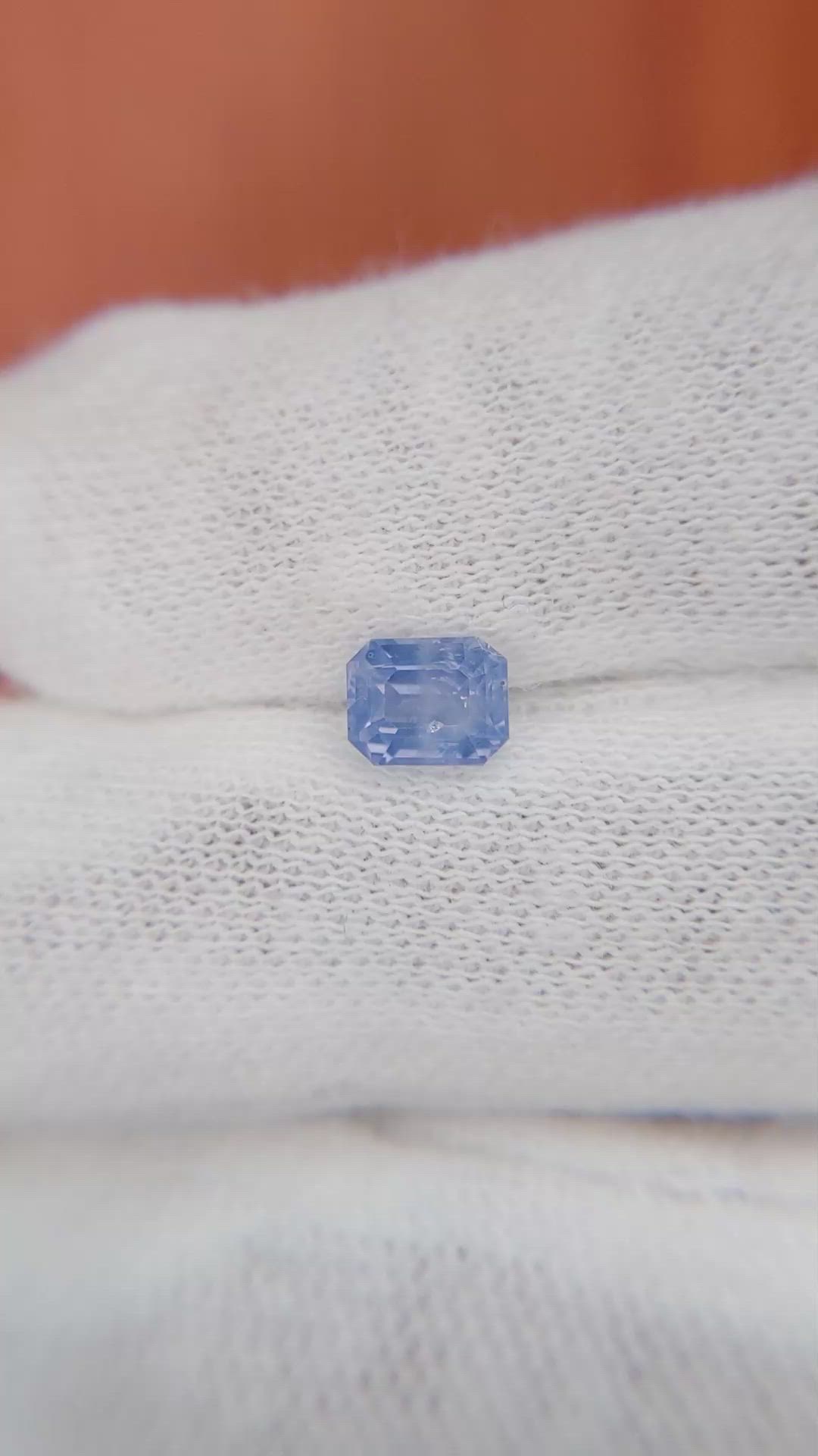 0.88 Ct. Blue Sapphire from Ceylon (Sri Lanka) Size Video