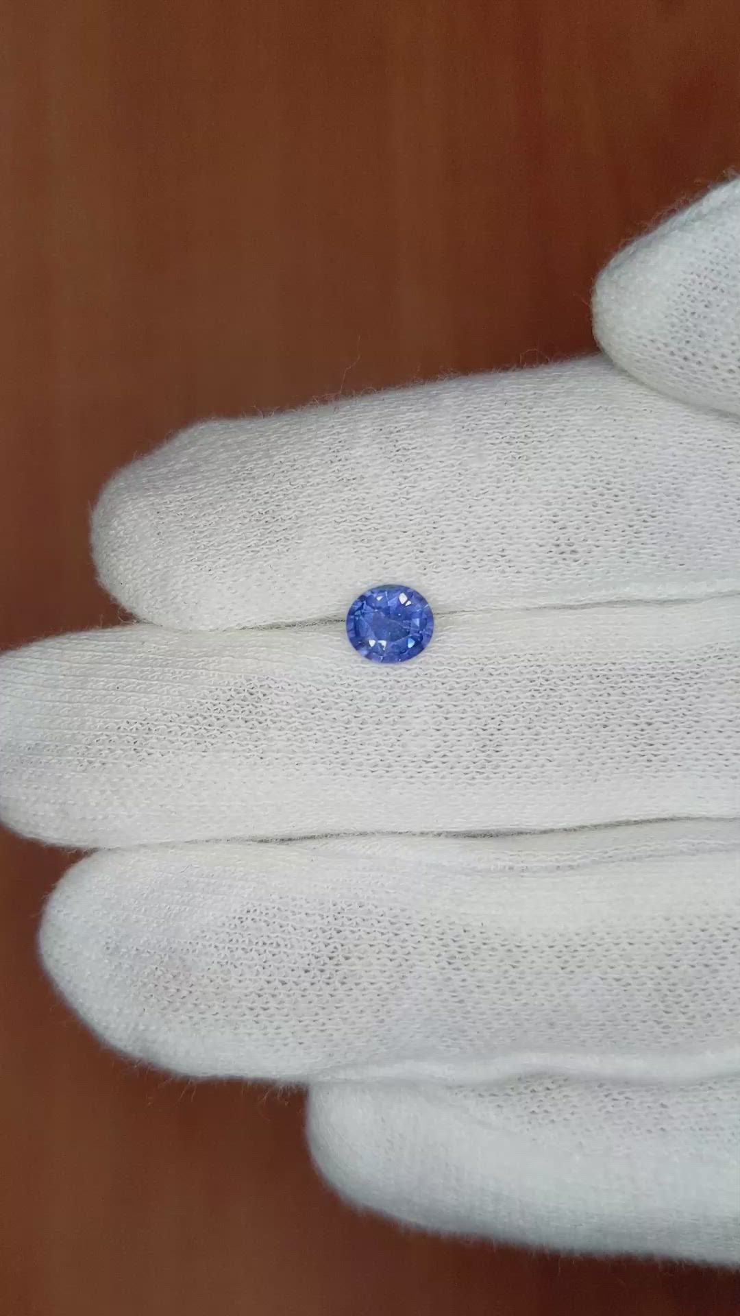 0.72 Ct. Blue Sapphire from Ceylon (Sri Lanka) Size Video