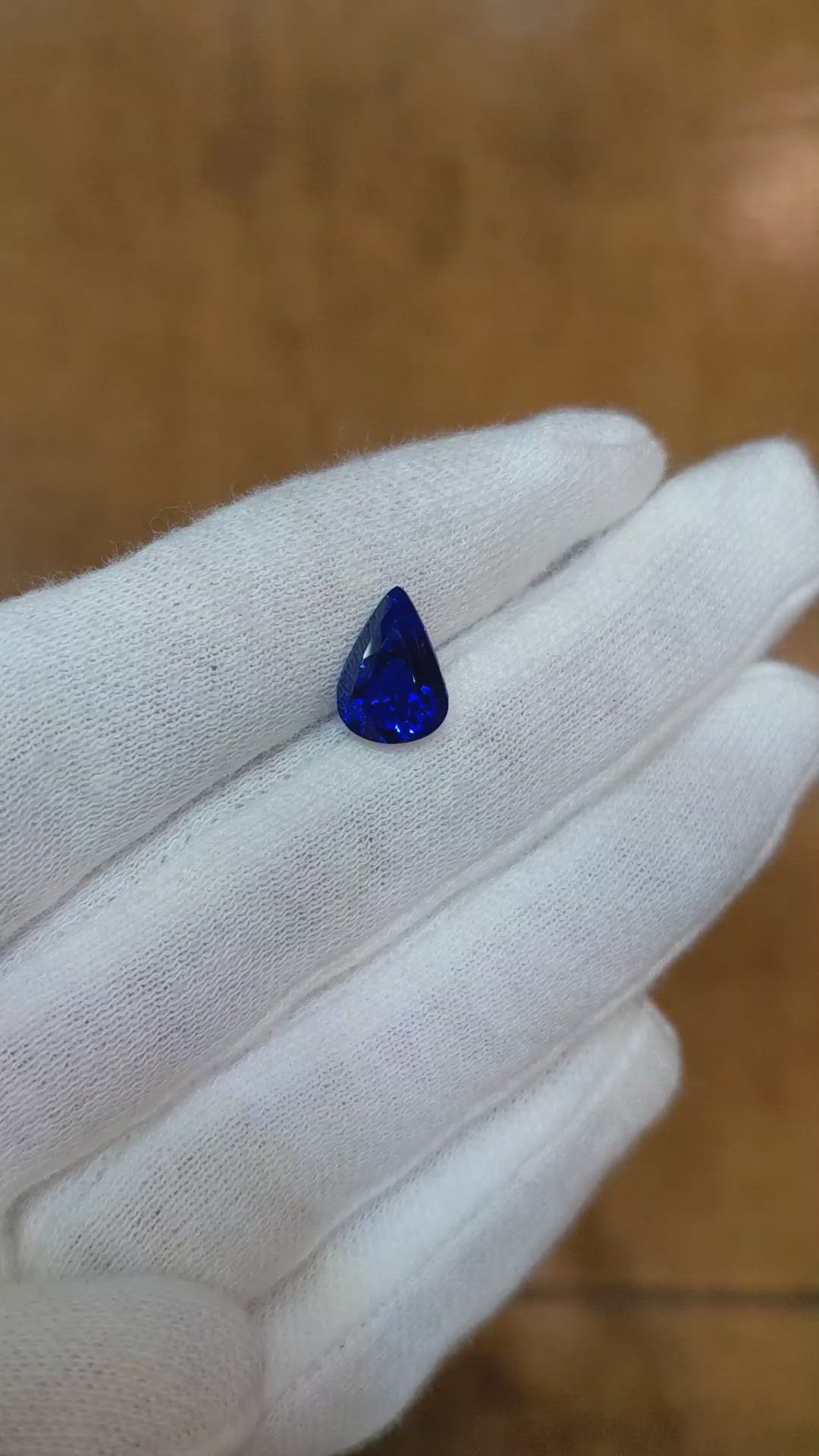 3.02 Ct. Blue Sapphire from Madagascar Size Video