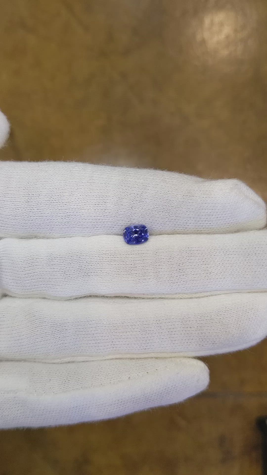 0.78 Ct. Blue Sapphire from Ceylon (Sri Lanka) Size Video