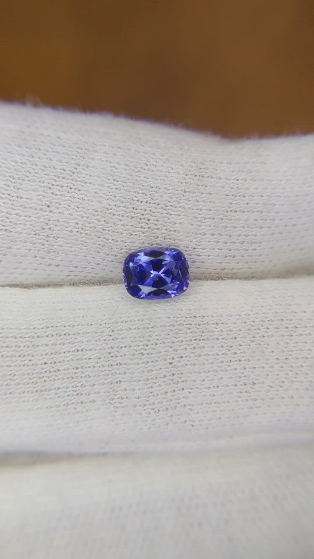 0.78 Ct. Blue Sapphire from Ceylon (Sri Lanka) Size Video