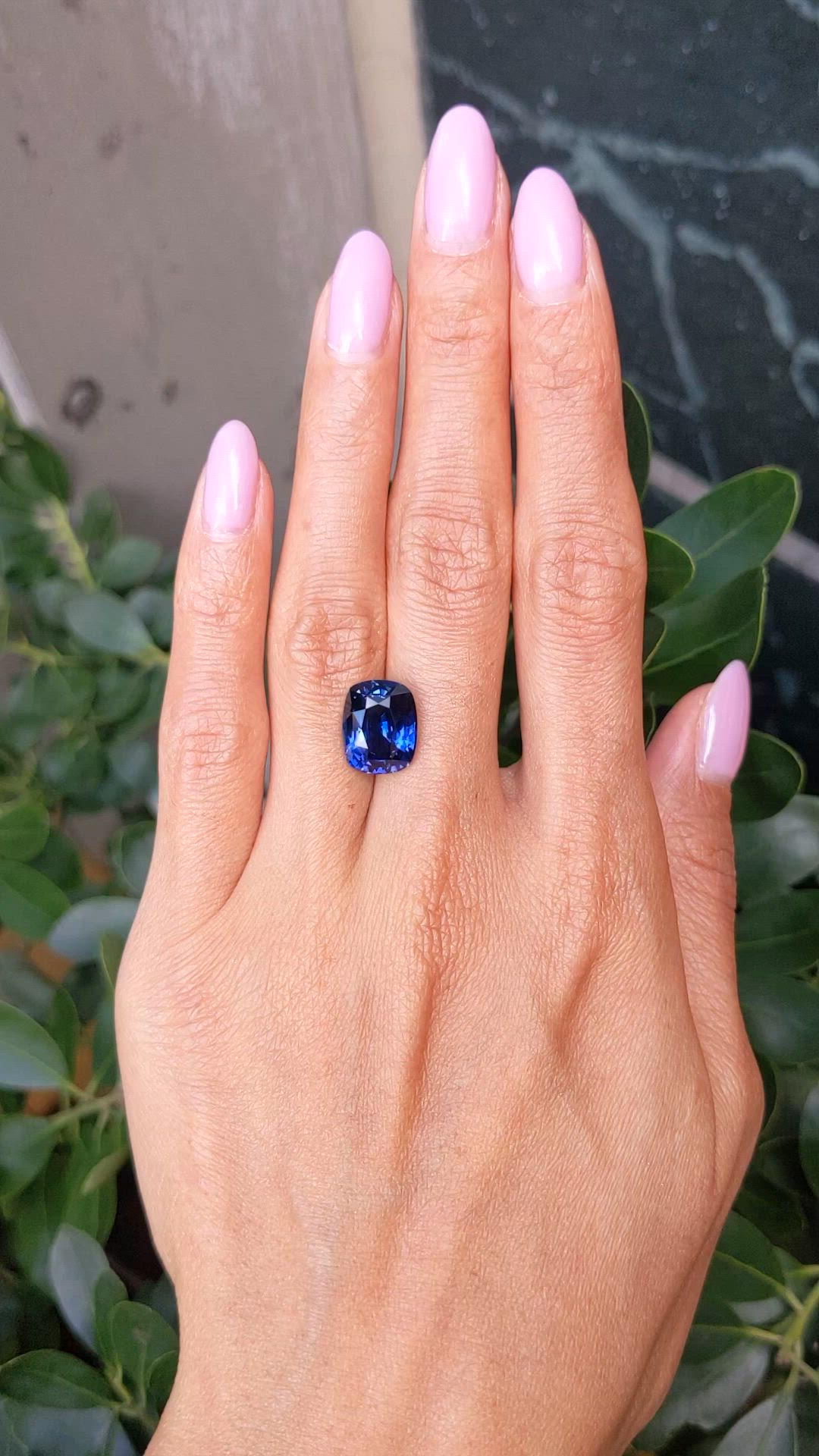 7.59 Ct. Blue Sapphire from West Africa Size Video