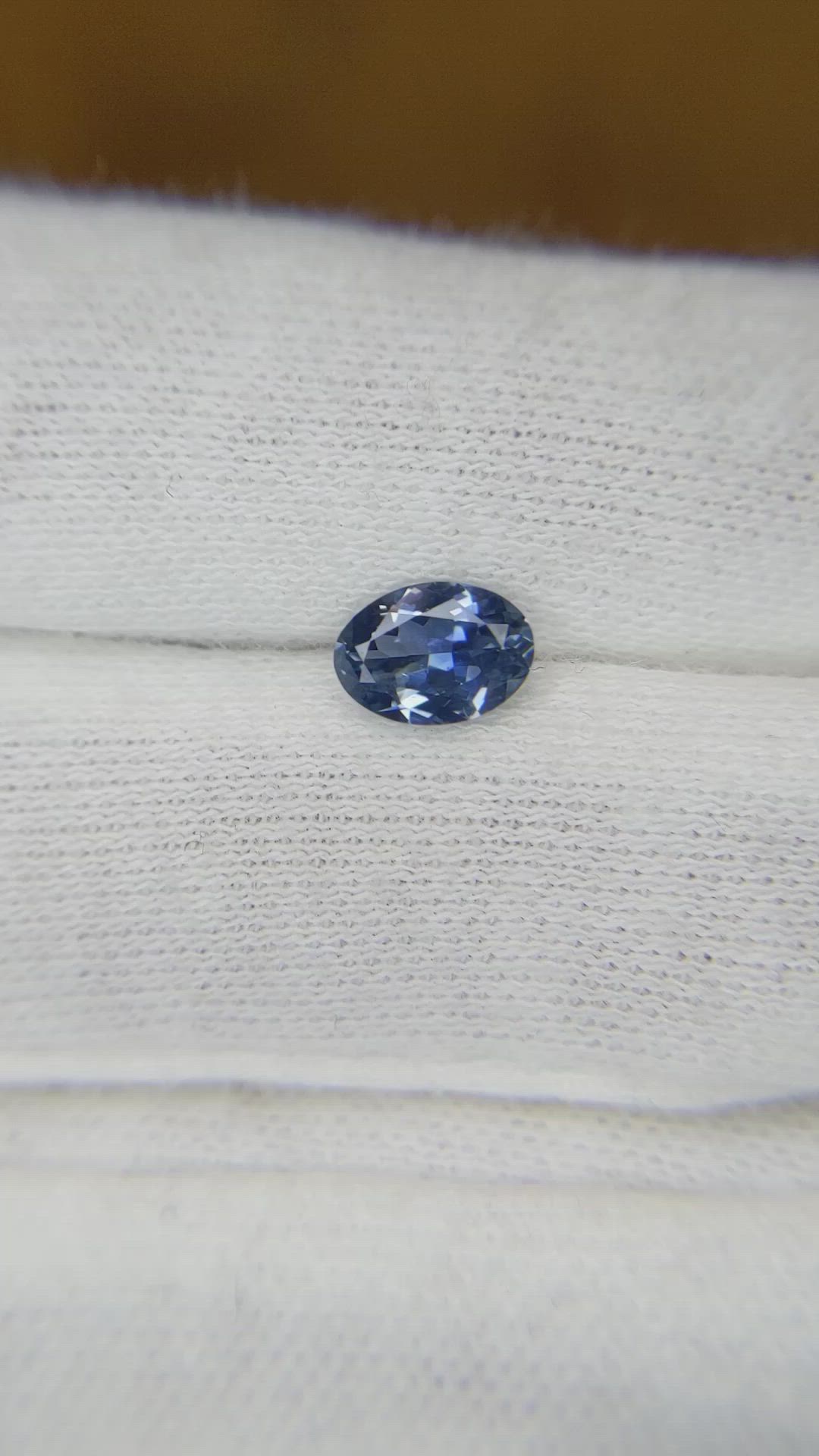 0.84 Ct. Blue Sapphire from Ceylon (Sri Lanka) Size Video