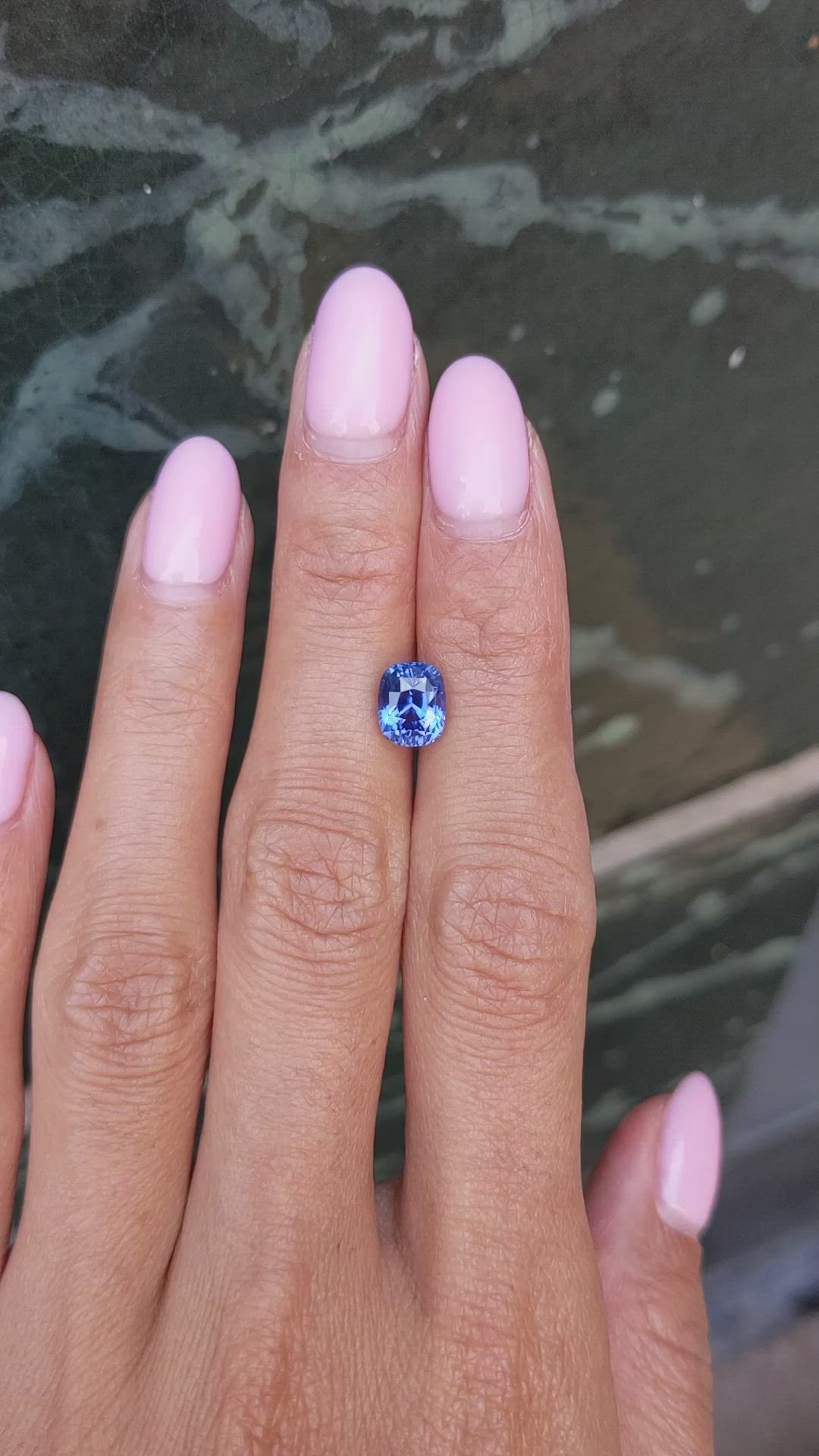 2.32 Ct. Blue Sapphire from Ceylon (Sri Lanka) Size Video