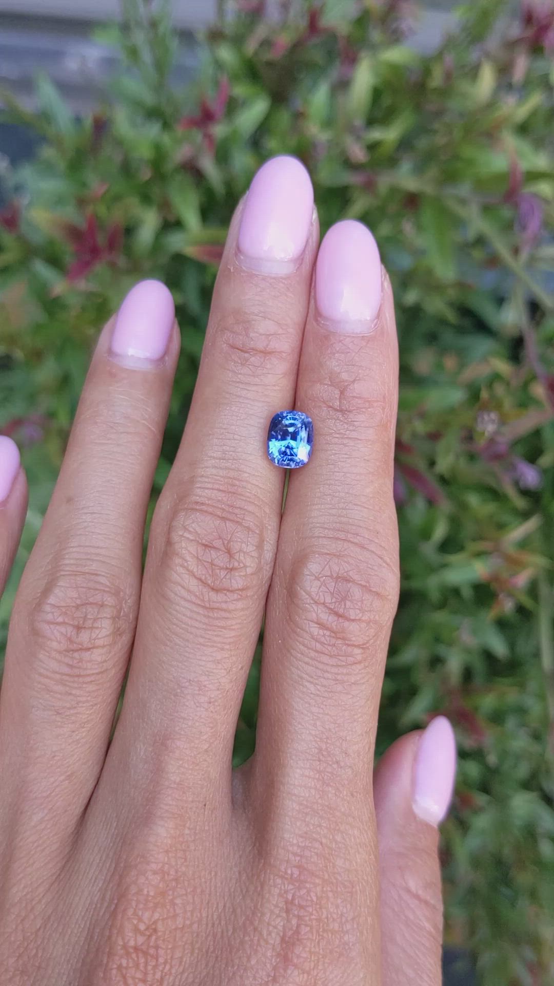 2.32 Ct. Blue Sapphire from Ceylon (Sri Lanka) Size Video
