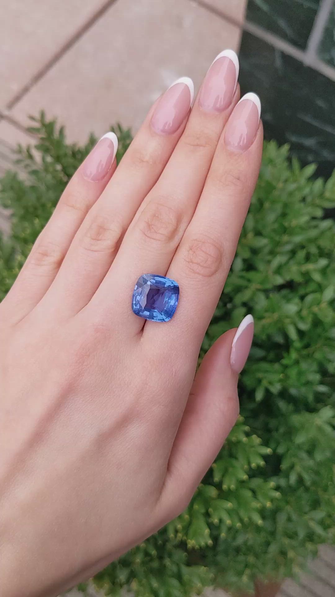 16.66 Ct. Blue Sapphire from Burma (Myanmar) Size Video