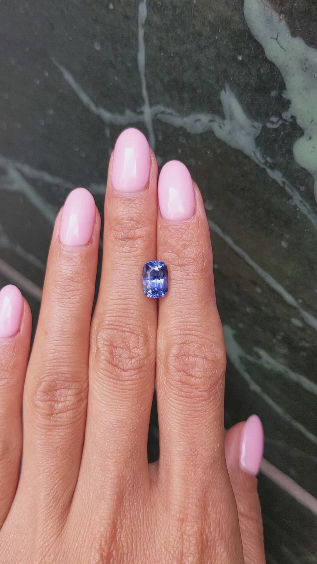 3.00 Ct. Blue Sapphire from Ceylon (Sri Lanka) Size Video