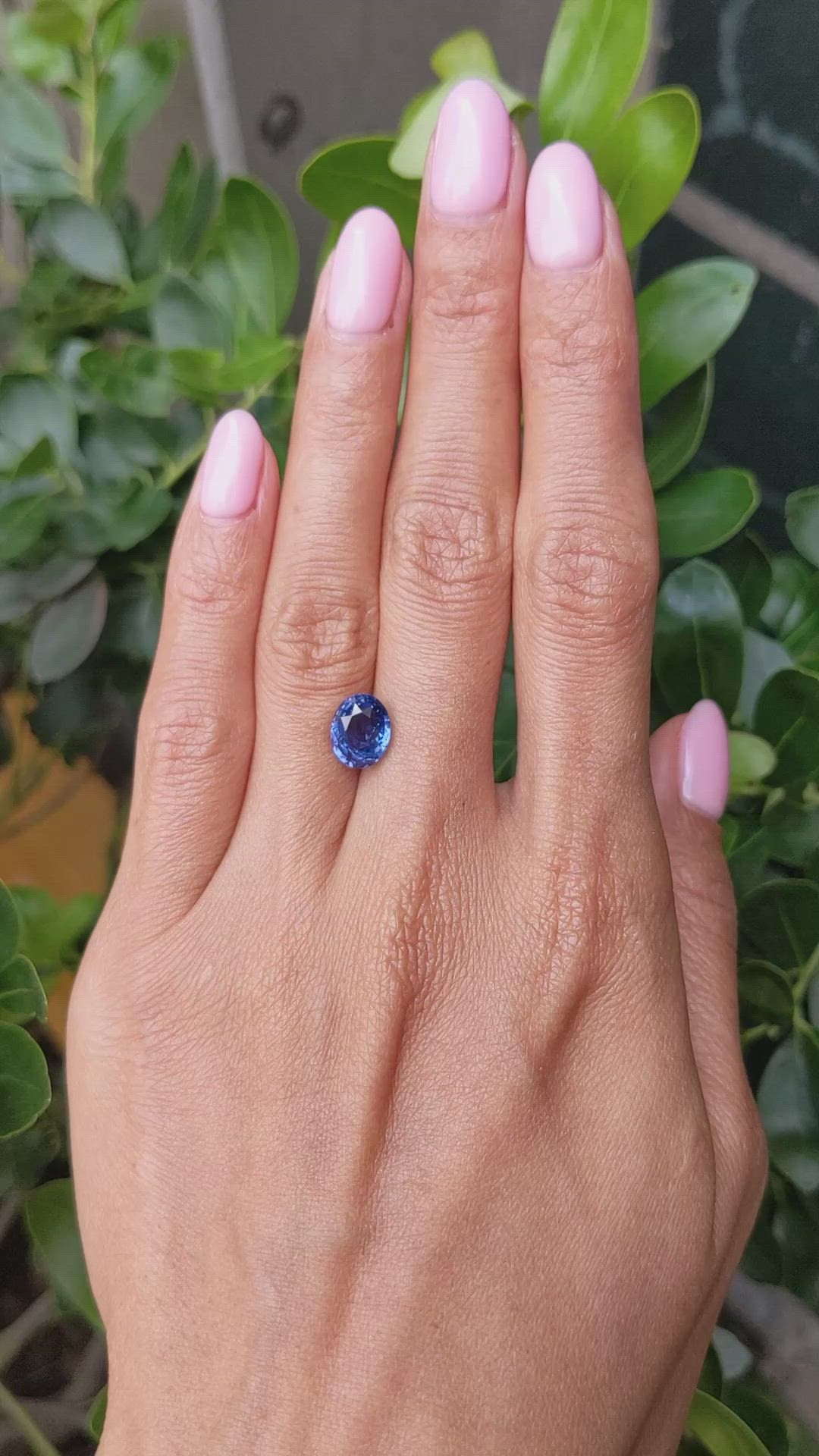 3.30 Ct. Blue Sapphire from Ceylon (Sri Lanka) Size Video