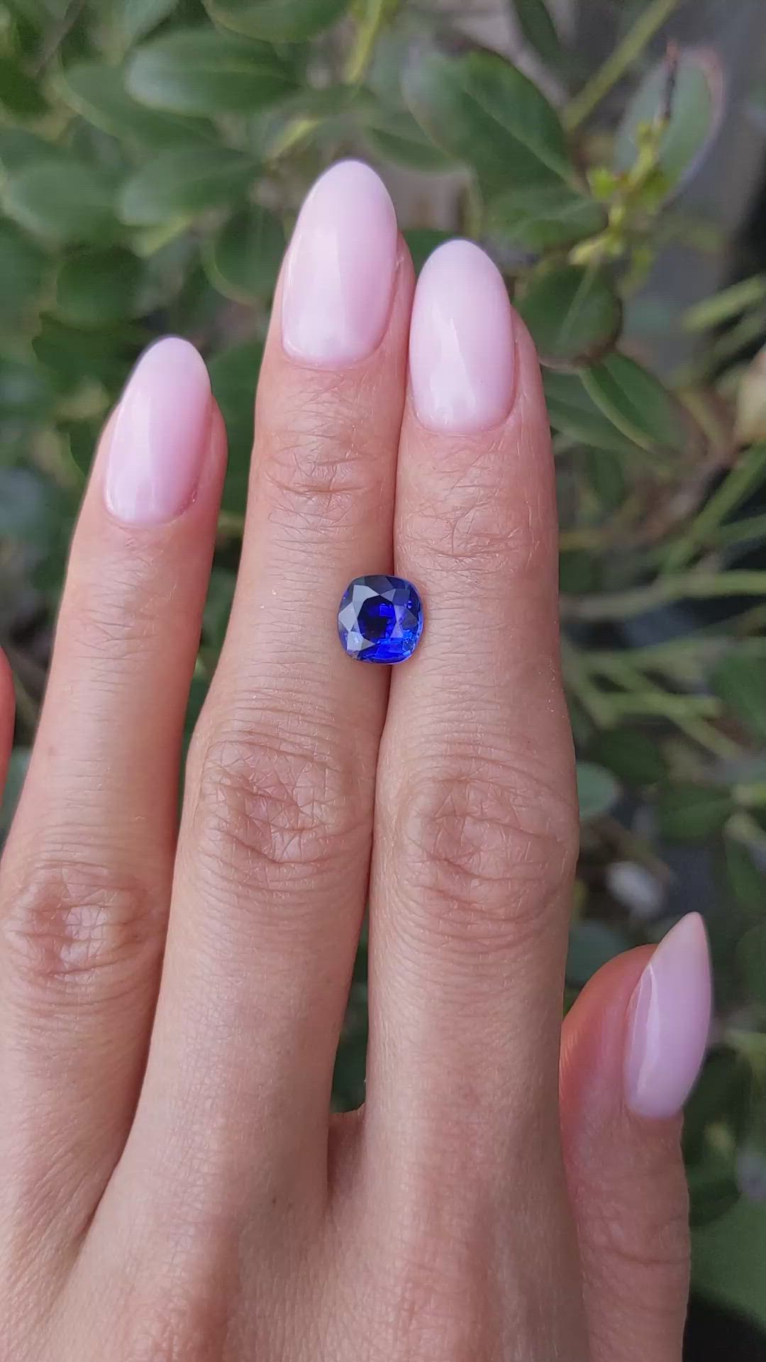 2.00 Ct. Blue Sapphire from Ceylon (Sri Lanka) Size Video