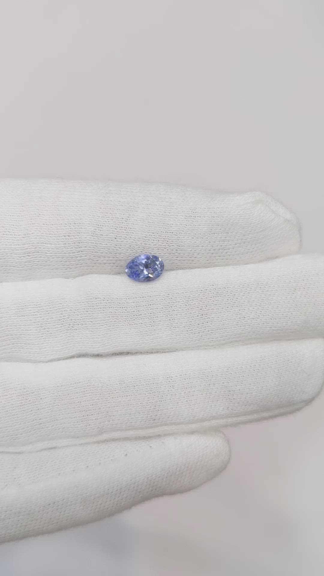 0.79 Ct. Blue Sapphire from Ceylon (Sri Lanka) Size Video