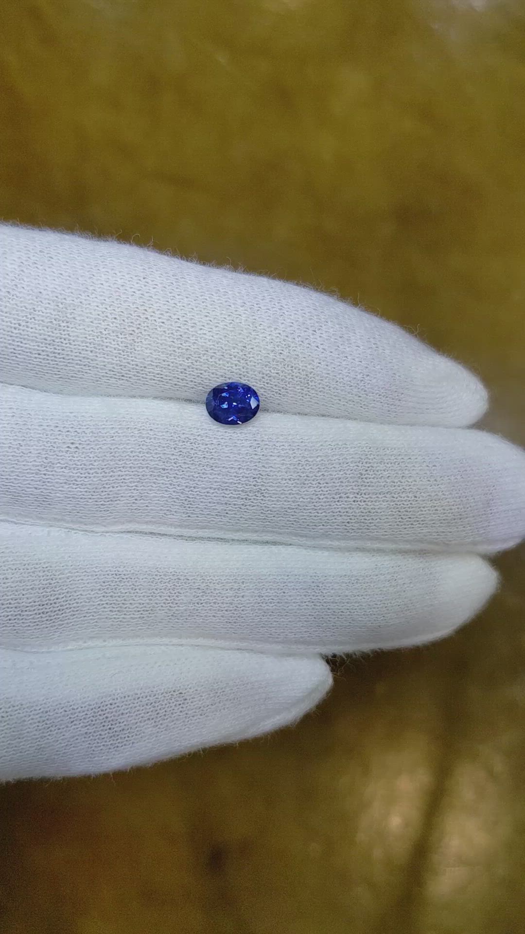 0.87 Ct. Blue Sapphire from Ceylon (Sri Lanka) Size Video