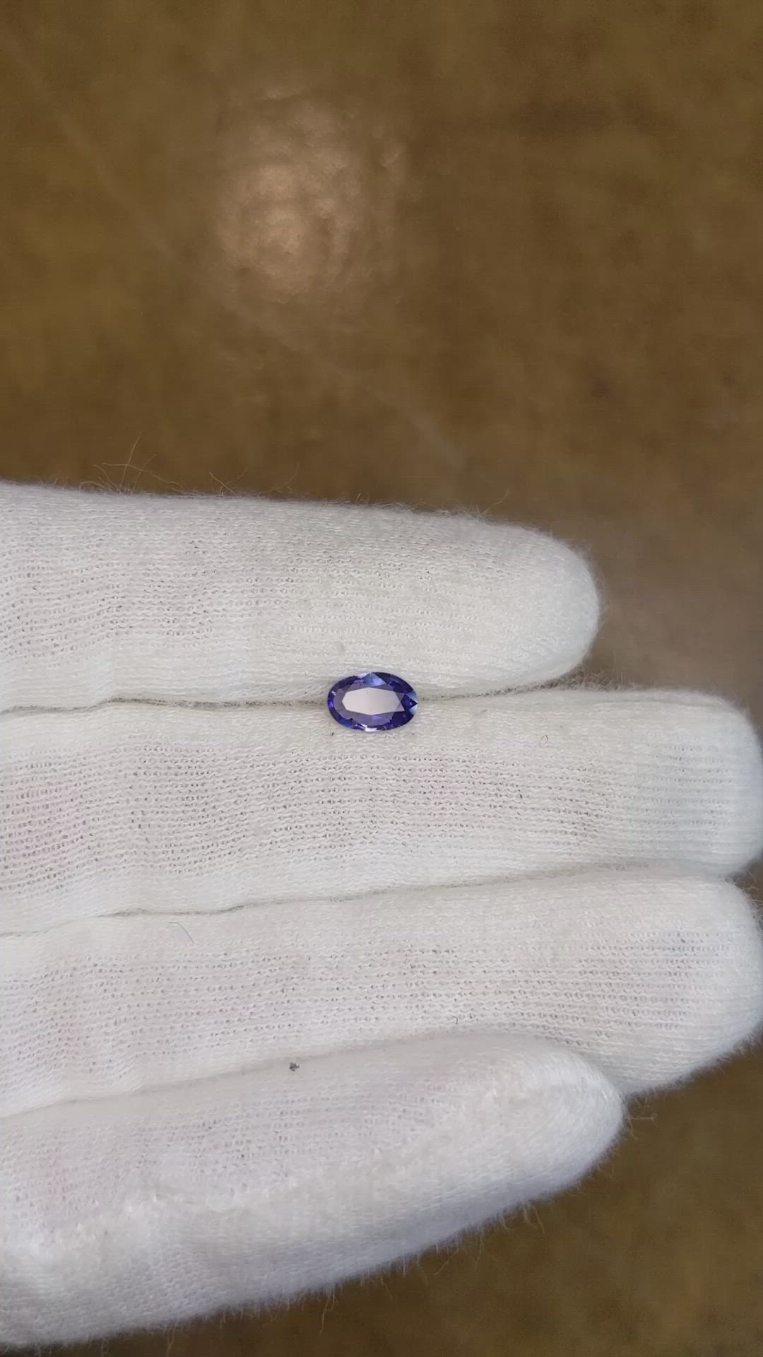 0.63 Ct. Blue Sapphire from Ceylon (Sri Lanka) Size Video