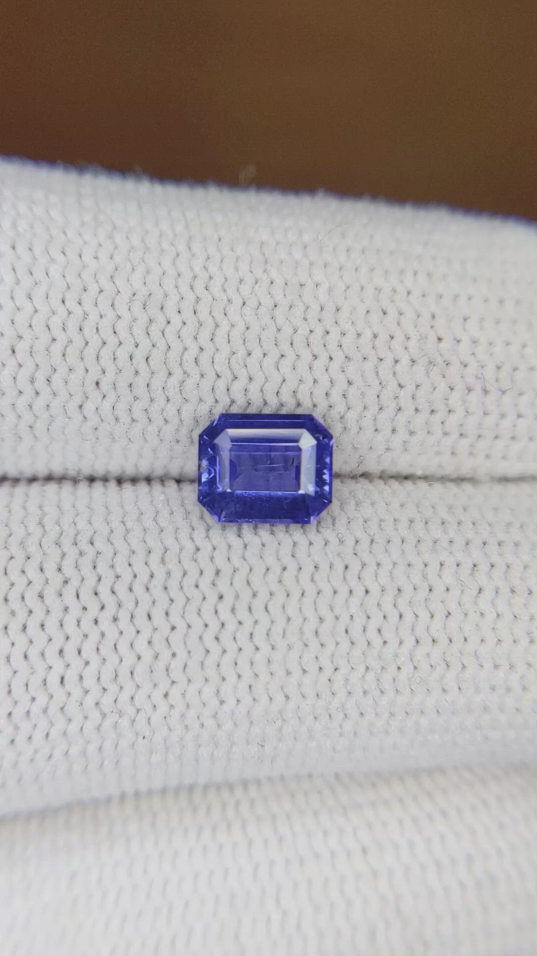 1.26 Ct. Blue Sapphire from Ceylon (Sri Lanka) Size Video