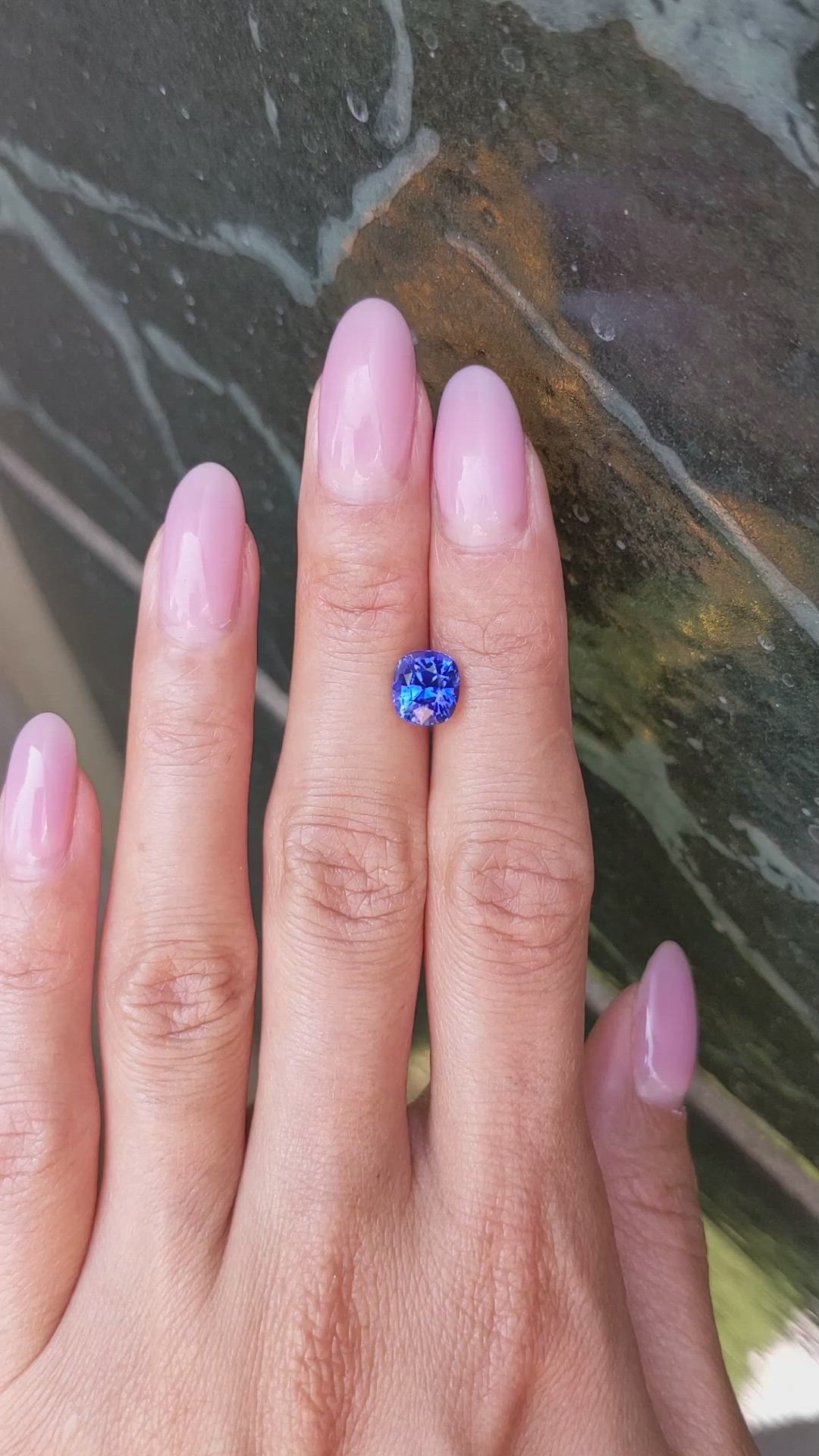 2.53 Ct. Blue Sapphire from Ceylon (Sri Lanka) Size Video