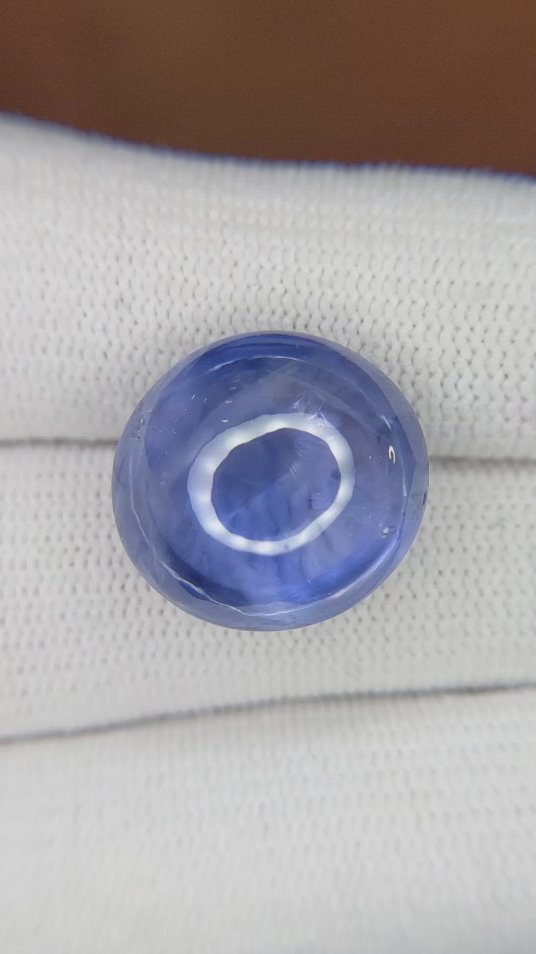 26.26 Ct. Blue Cabochon Sapphire from Ceylon (Sri Lanka) Size Video