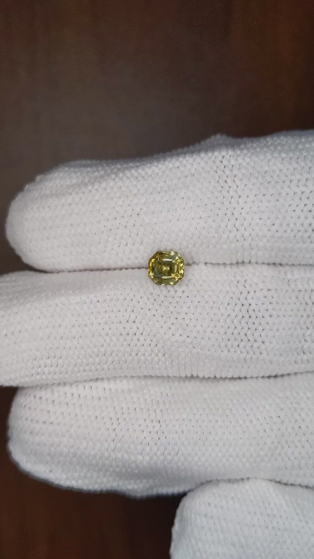 0.88 Ct. Bi Color Sapphire from Montana Size Video