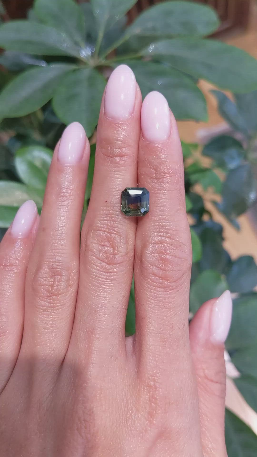 4.86 Ct. Bi Color / Parti Sapphire from Madagascar Size Video