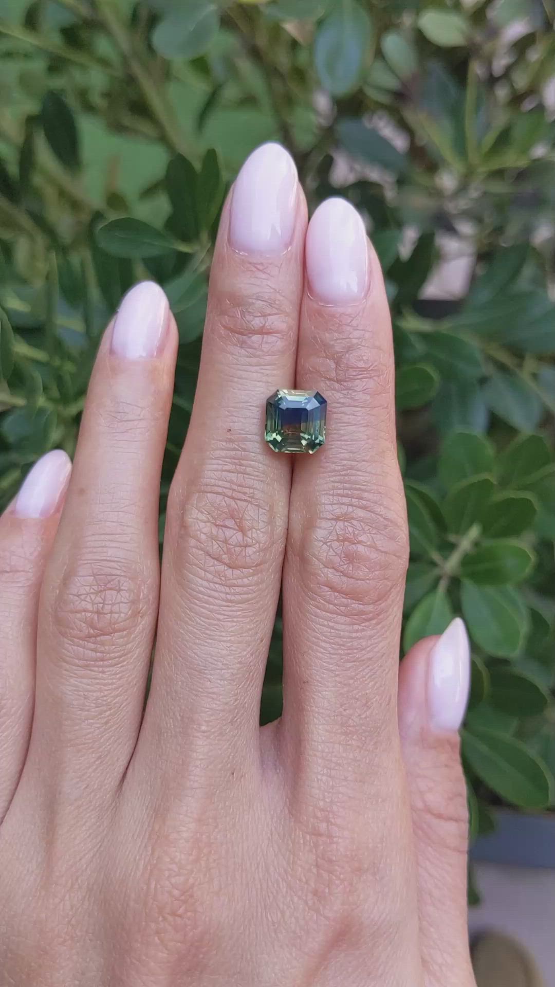 4.86 Ct. Bi Color / Parti Sapphire from Madagascar Size Video
