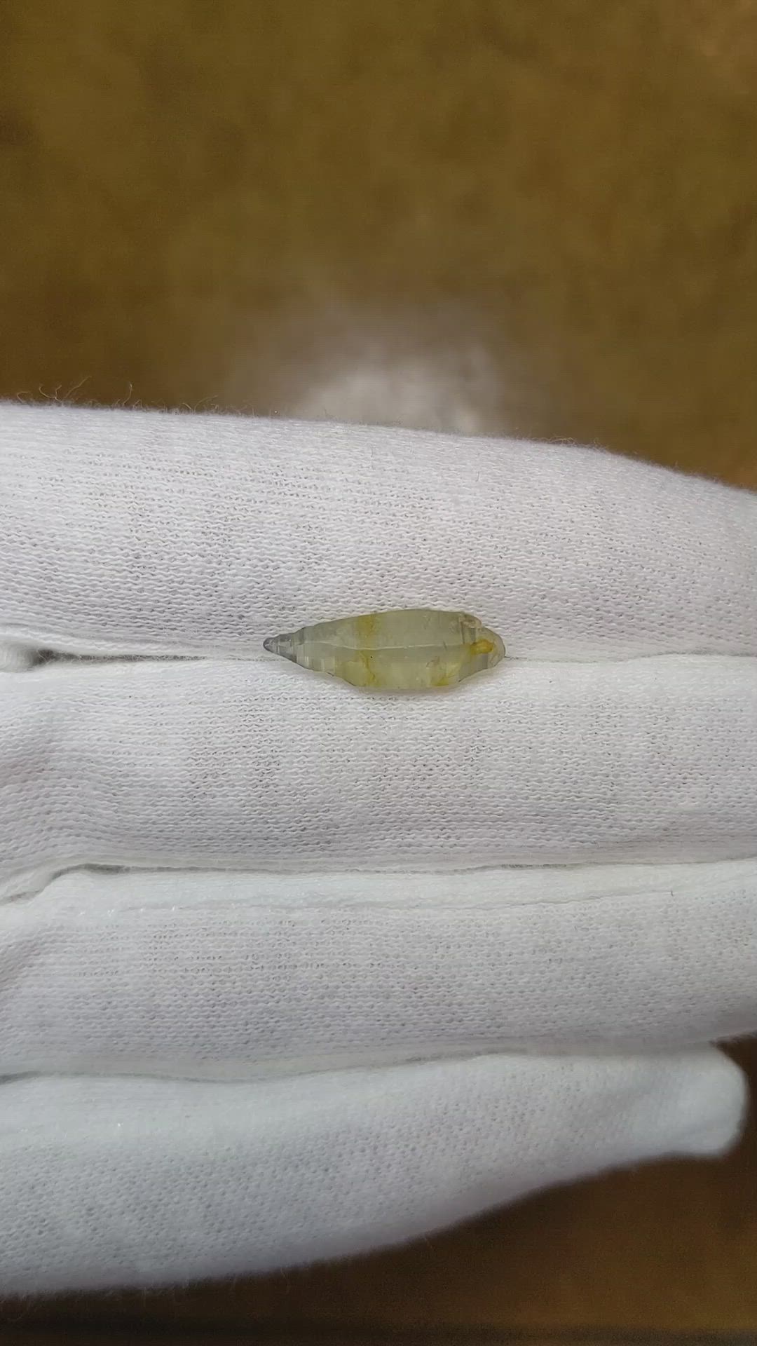 3.89 Ct. Bi Color / Parti Rough Sapphire from Ceylon (Sri Lanka) Size Video