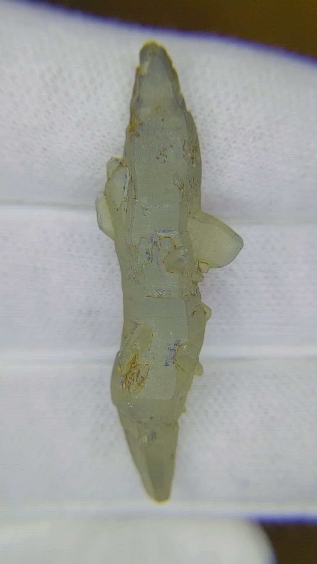 24.04 Ct. Yellow Sapphire Crystal from Ceylon (Sri Lanka) Size Video