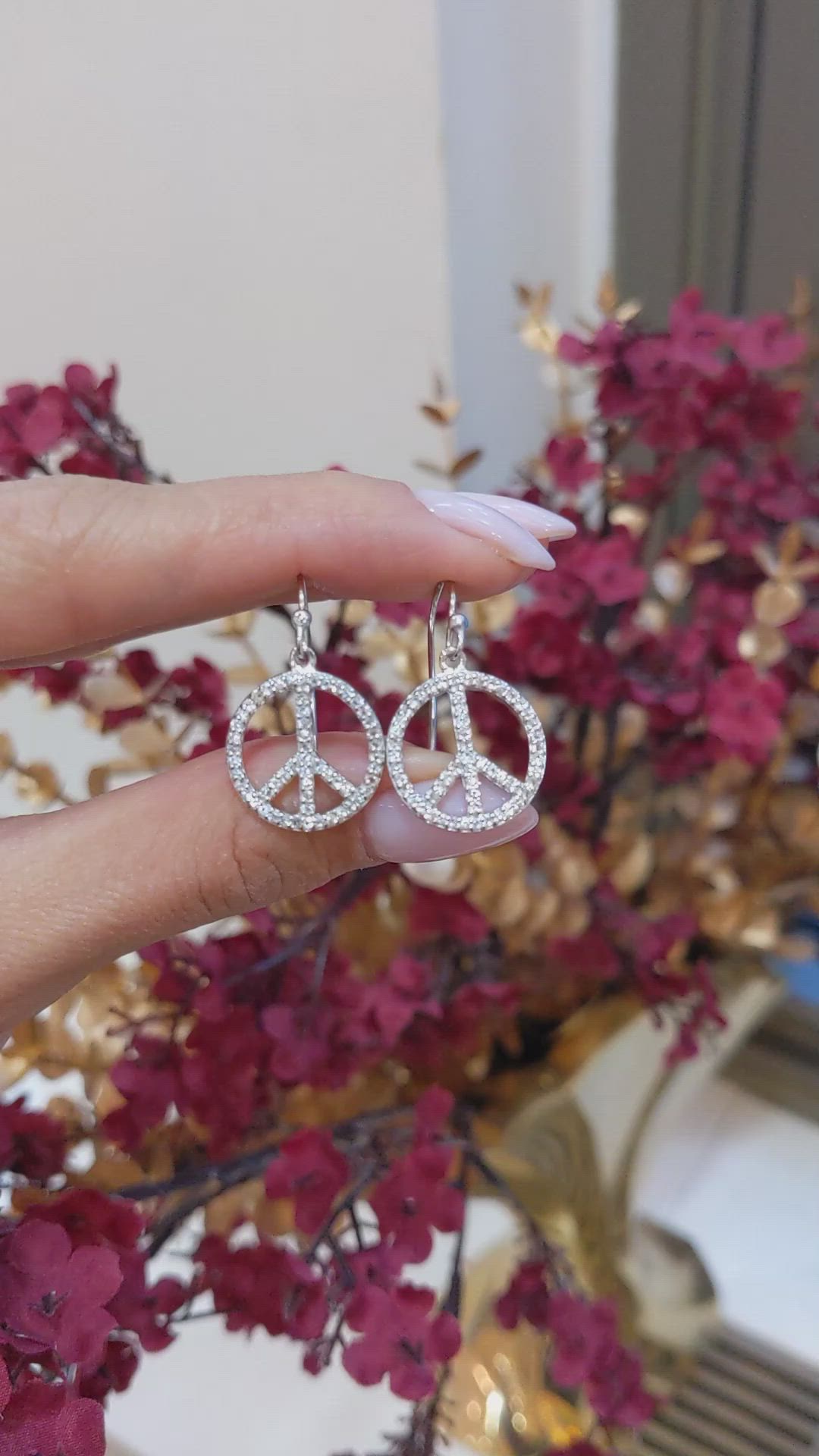 1.40 Ct.Tw.Total Carat Weight White Sapphire Drops Earrings, Silver Size Video